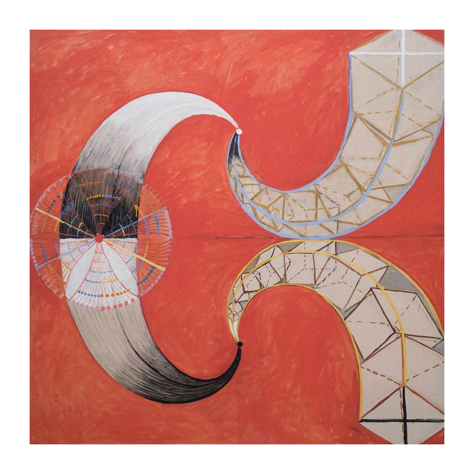 Abstract Swirls & Geometric Forms Wall Art