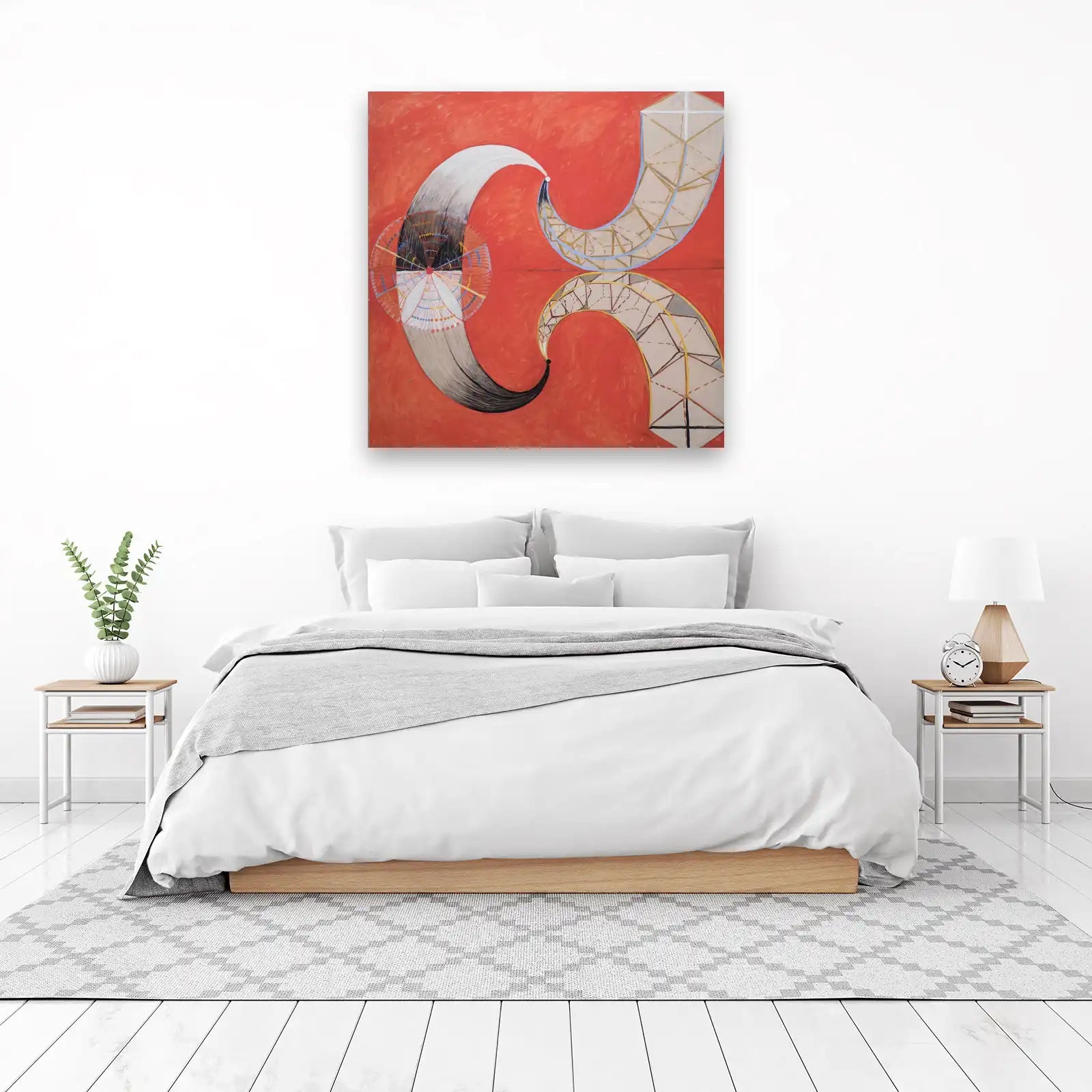 Abstract Swirls & Geometric Forms Wall Art