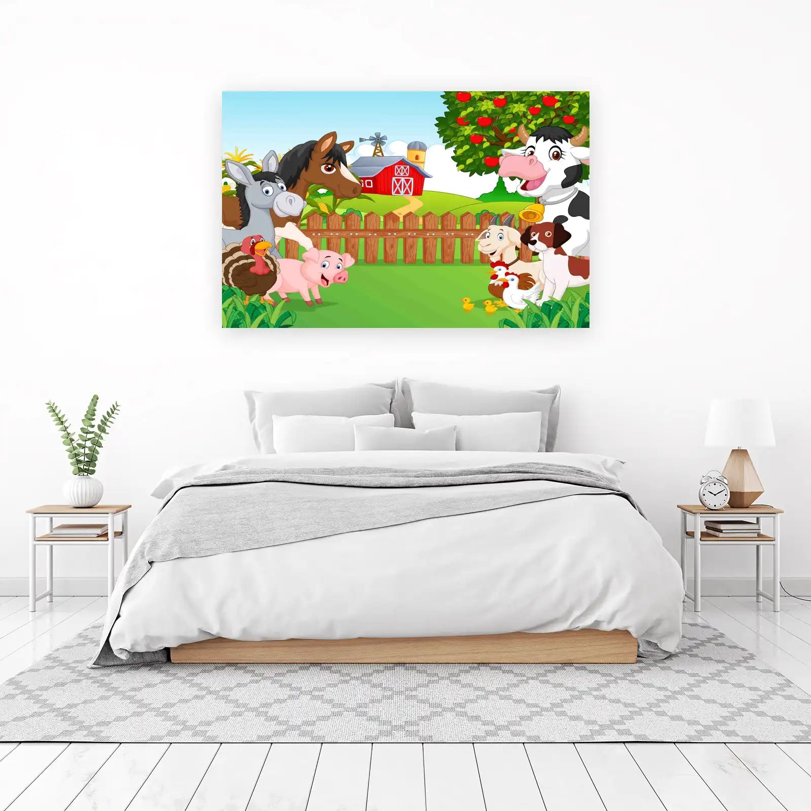 Charming Farm Animals Delight Wall Art