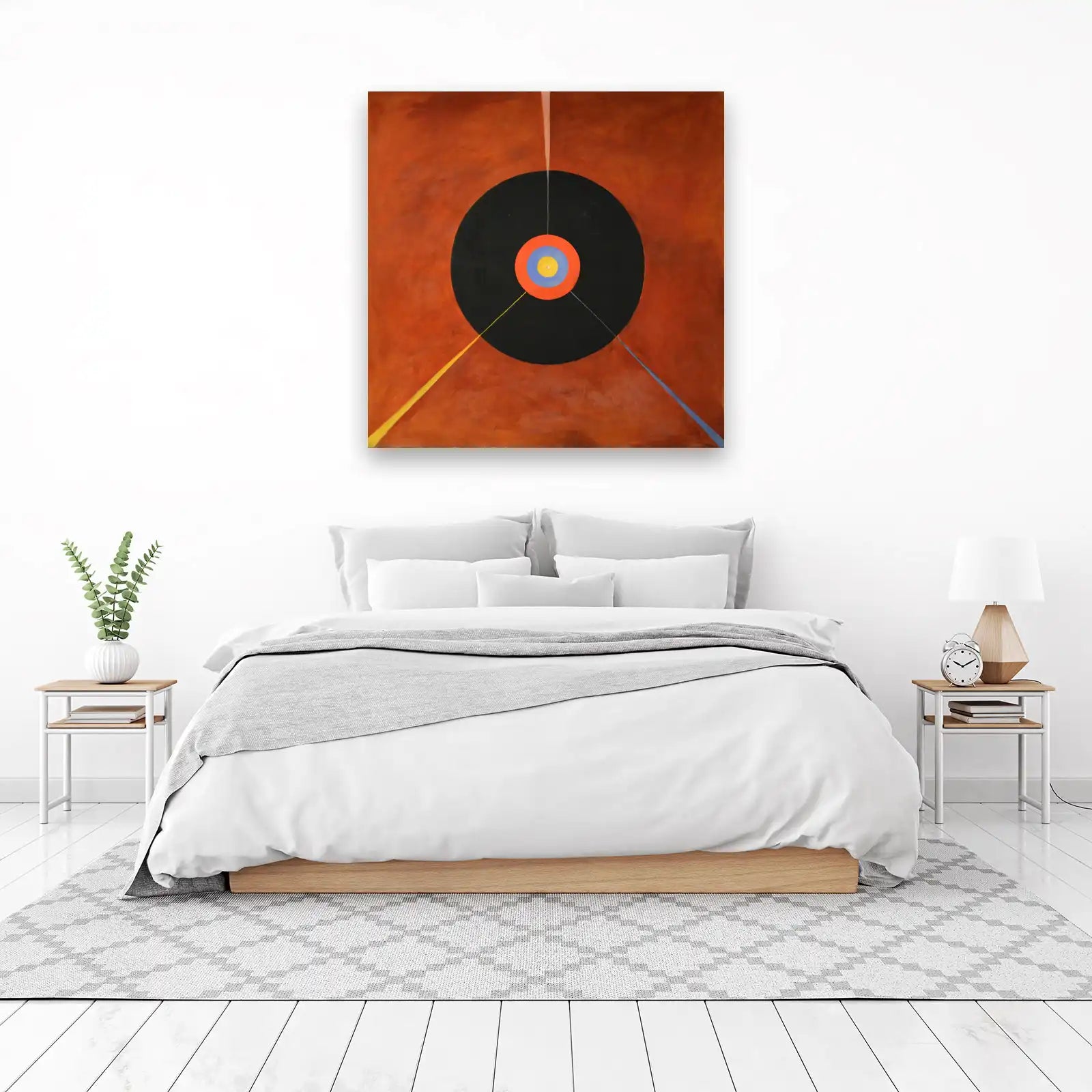 Vibrant Geometric Target Wall Art