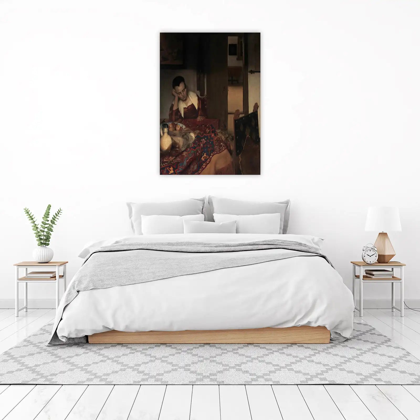 Woman Sleeping Tranquil Scene Wall Art