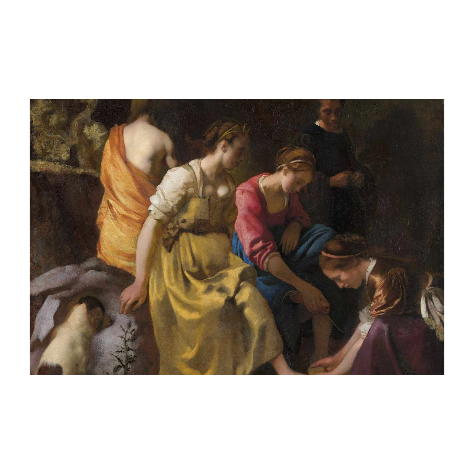 Classic Women Washing Feet Wall Art