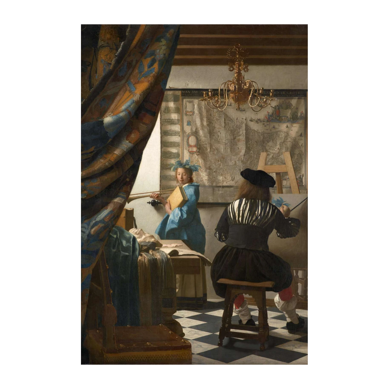 Masterpiece Art: Vermeer's The Art of Painting Wall Art