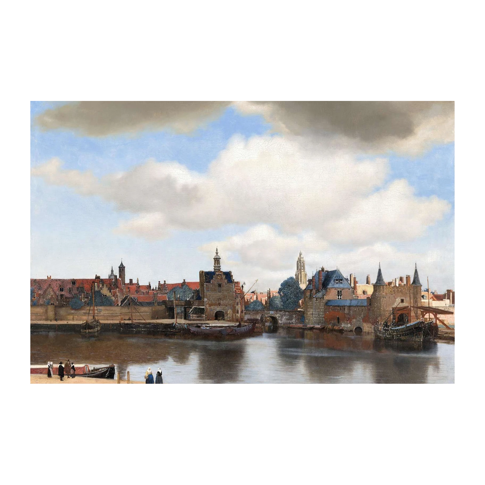 Dutch Canal Landscape Wall Art - Classical Art