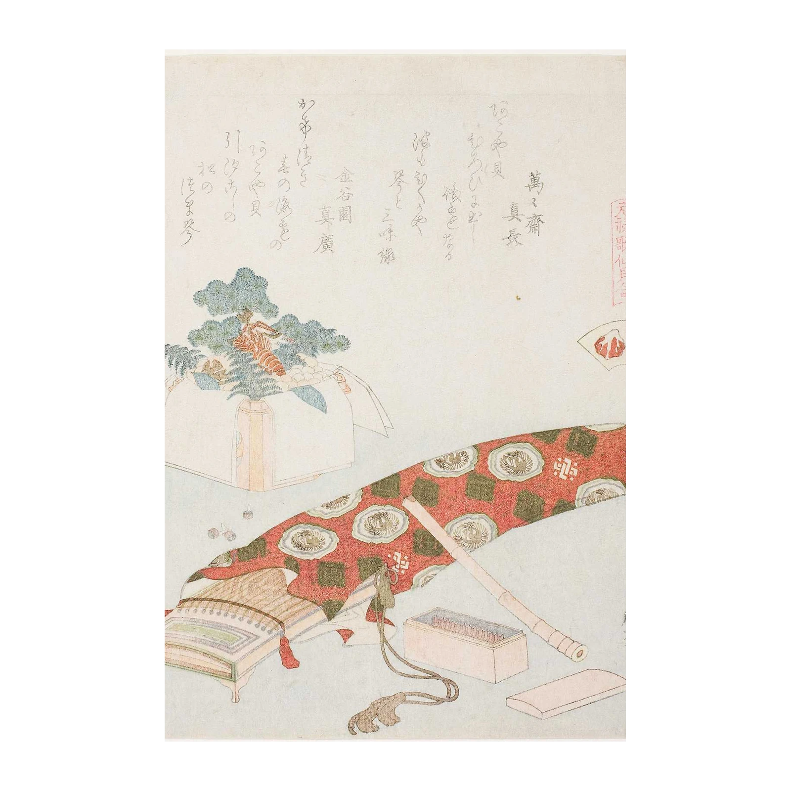 Japanese Prosperity Scene Wall Art
