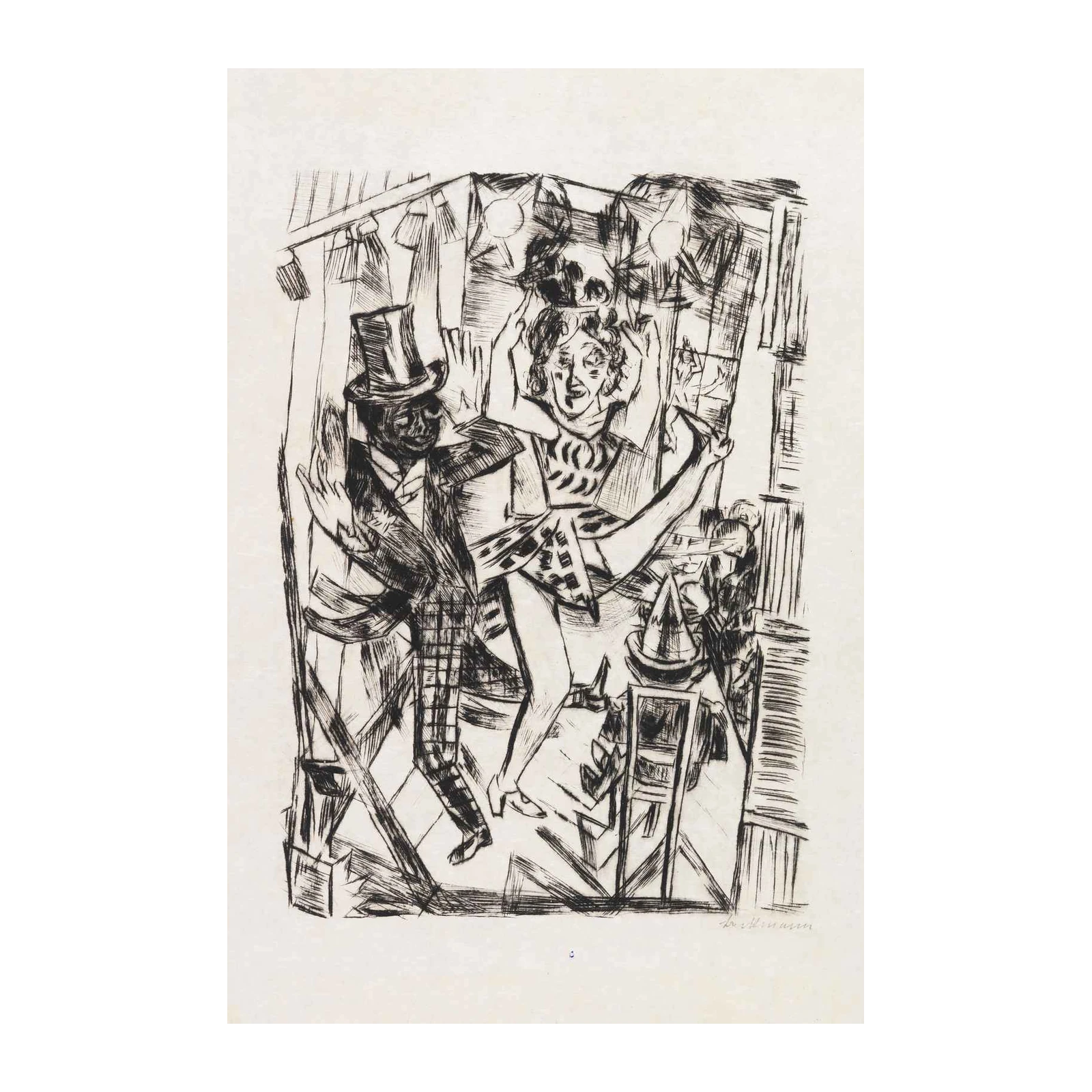 Dynamic Circus Performers Wall Art
