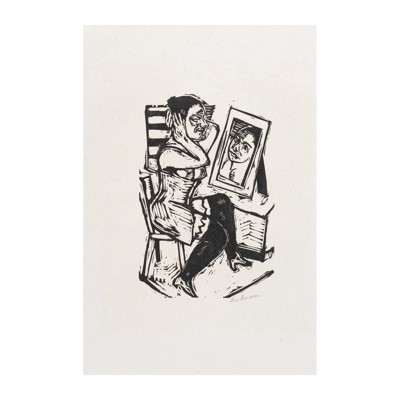 Expressive Portrait Figure Wall Art