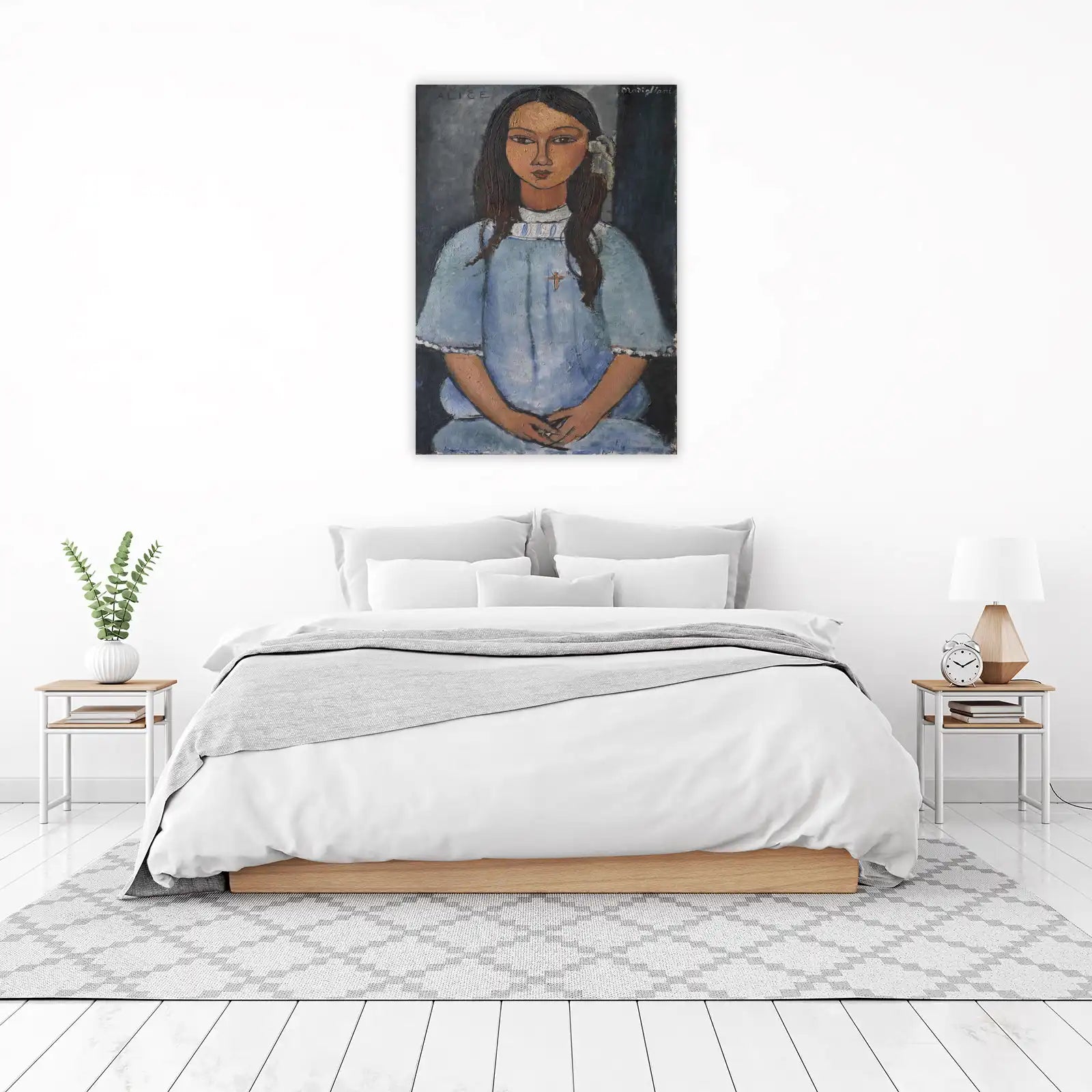 Alice in Blue Dress Portrait Wall Art