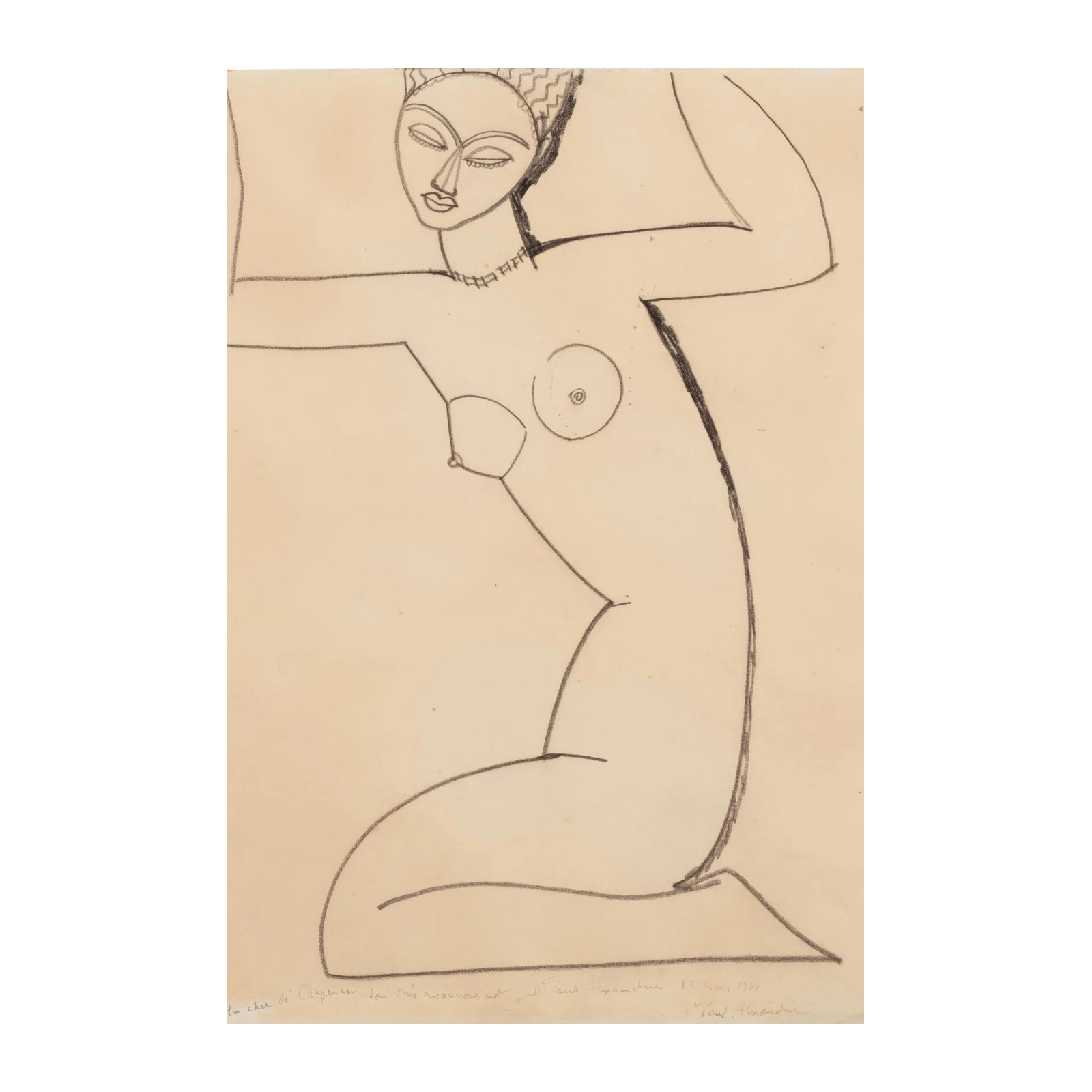 Elegant Nude Sketch Wall Art Wall Art
