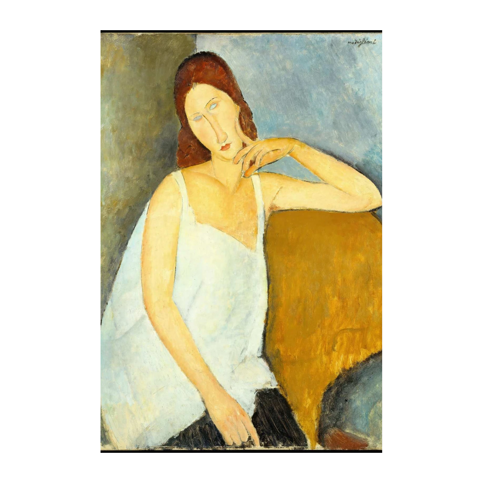 Modigliani Portrait of Woman Wall Art - Fine Art Decor