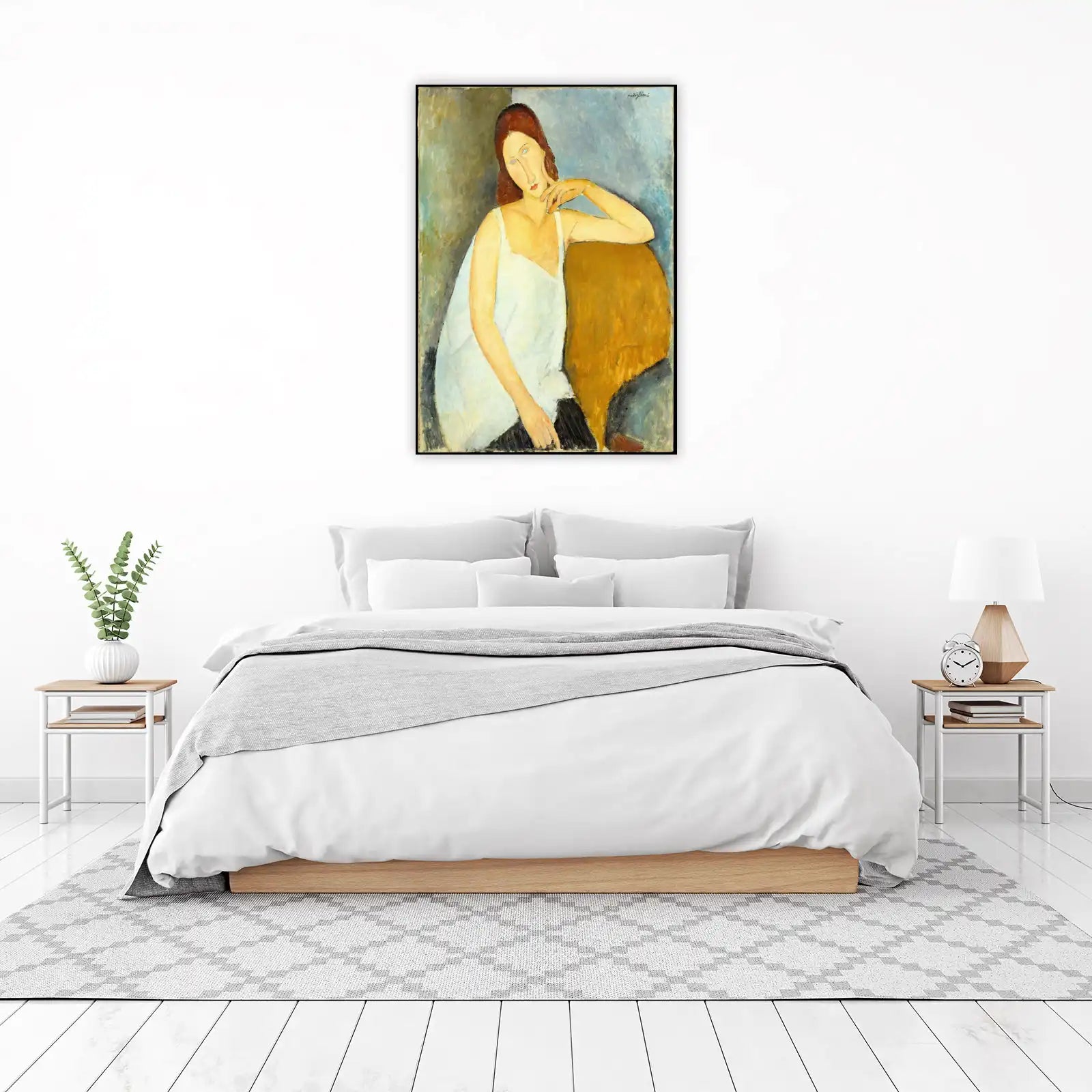 Modigliani Portrait of Woman Wall Art - Fine Art Decor