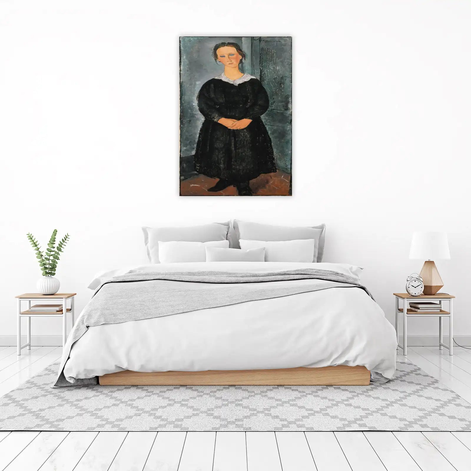Modigliani "Young Girl in Black" Wall Art