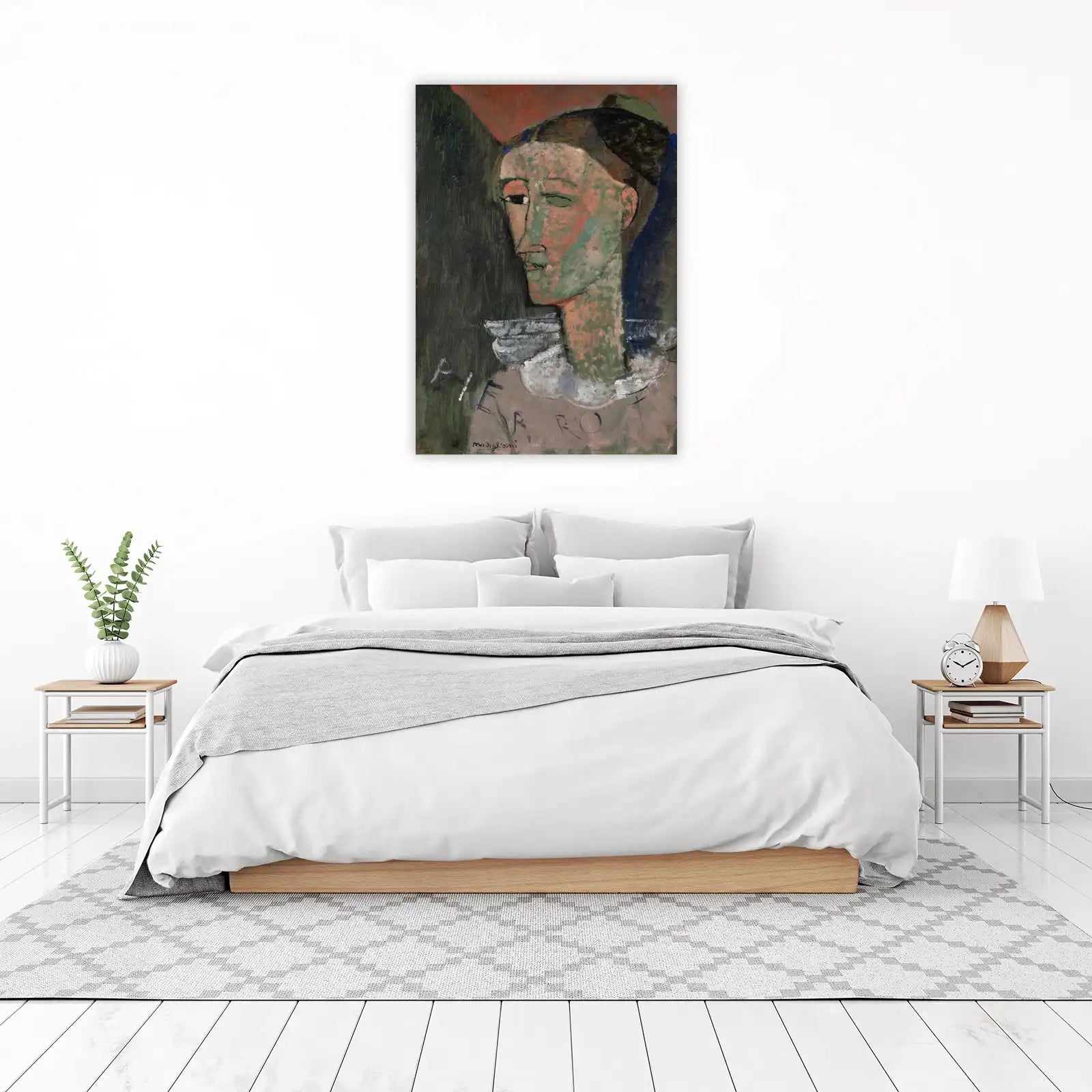 Modigliani Portrait Green Woman Wall Art