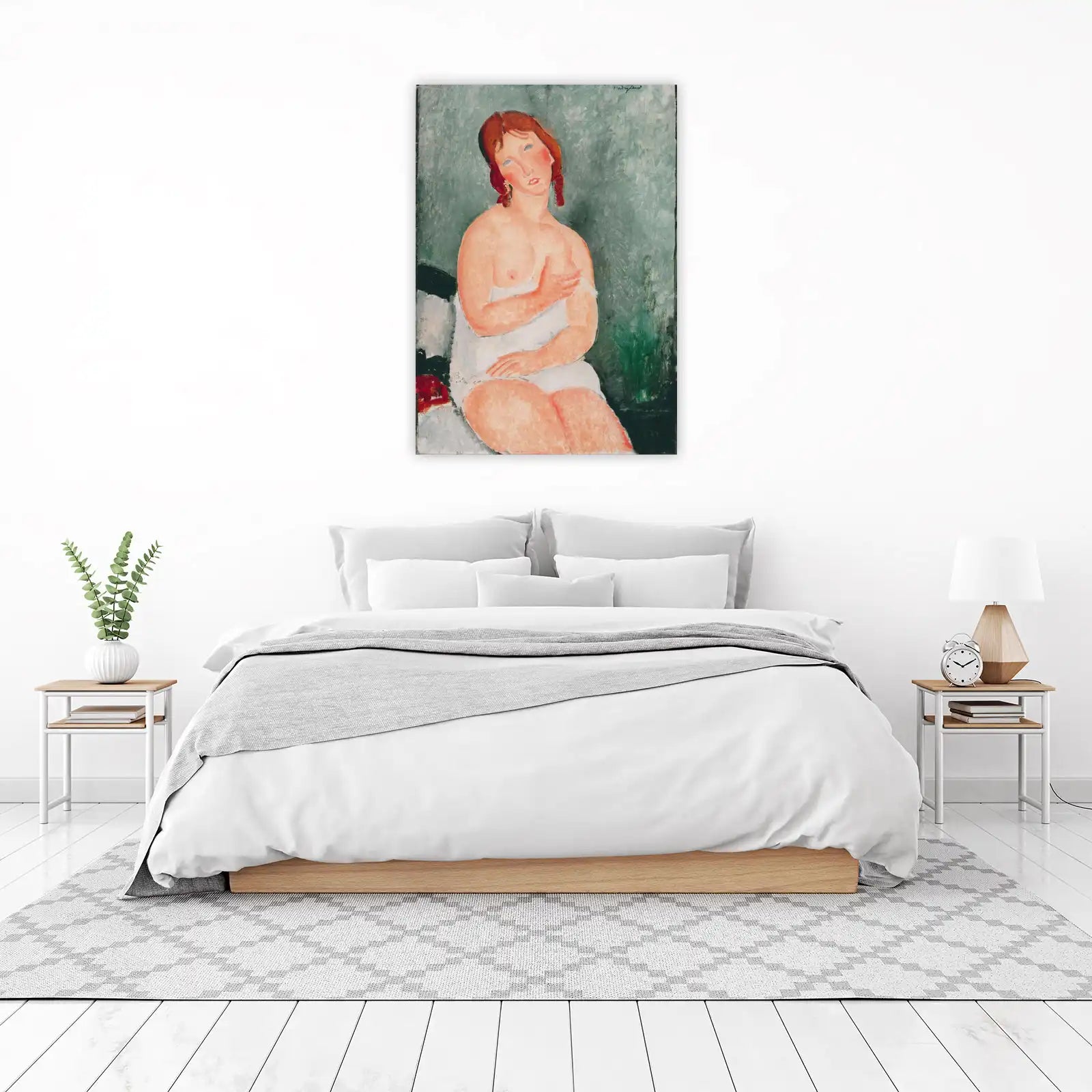 Sensual Nude Portrait Redhead Woman Wall Art