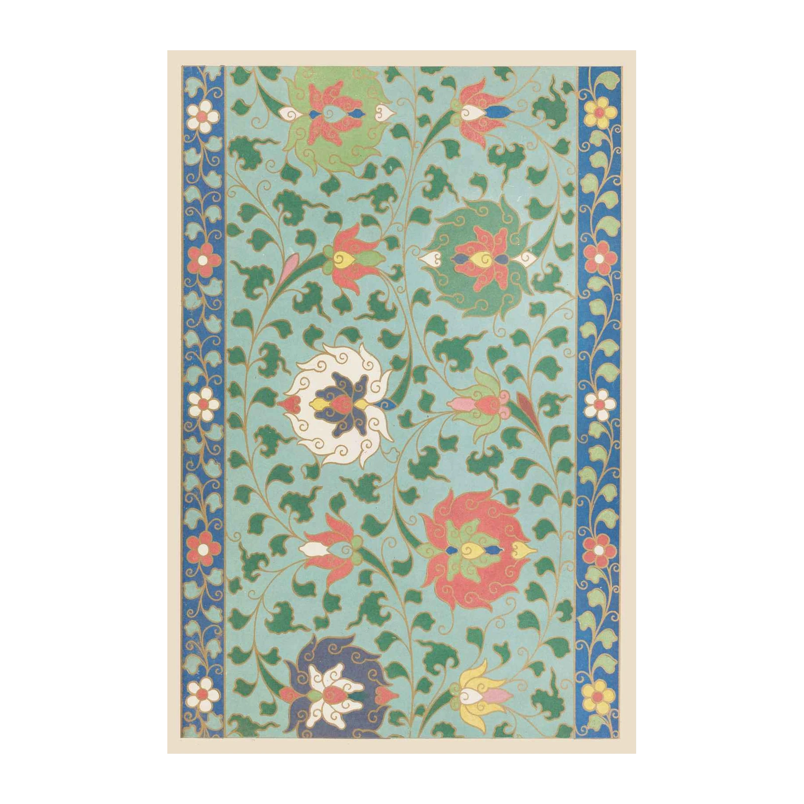 Vintage Floral Pattern Wall Art