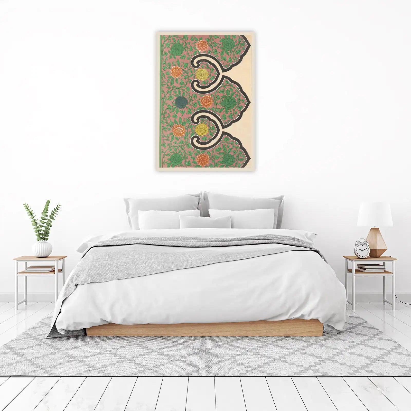 Exotic Floral Scrollwork Wall Art