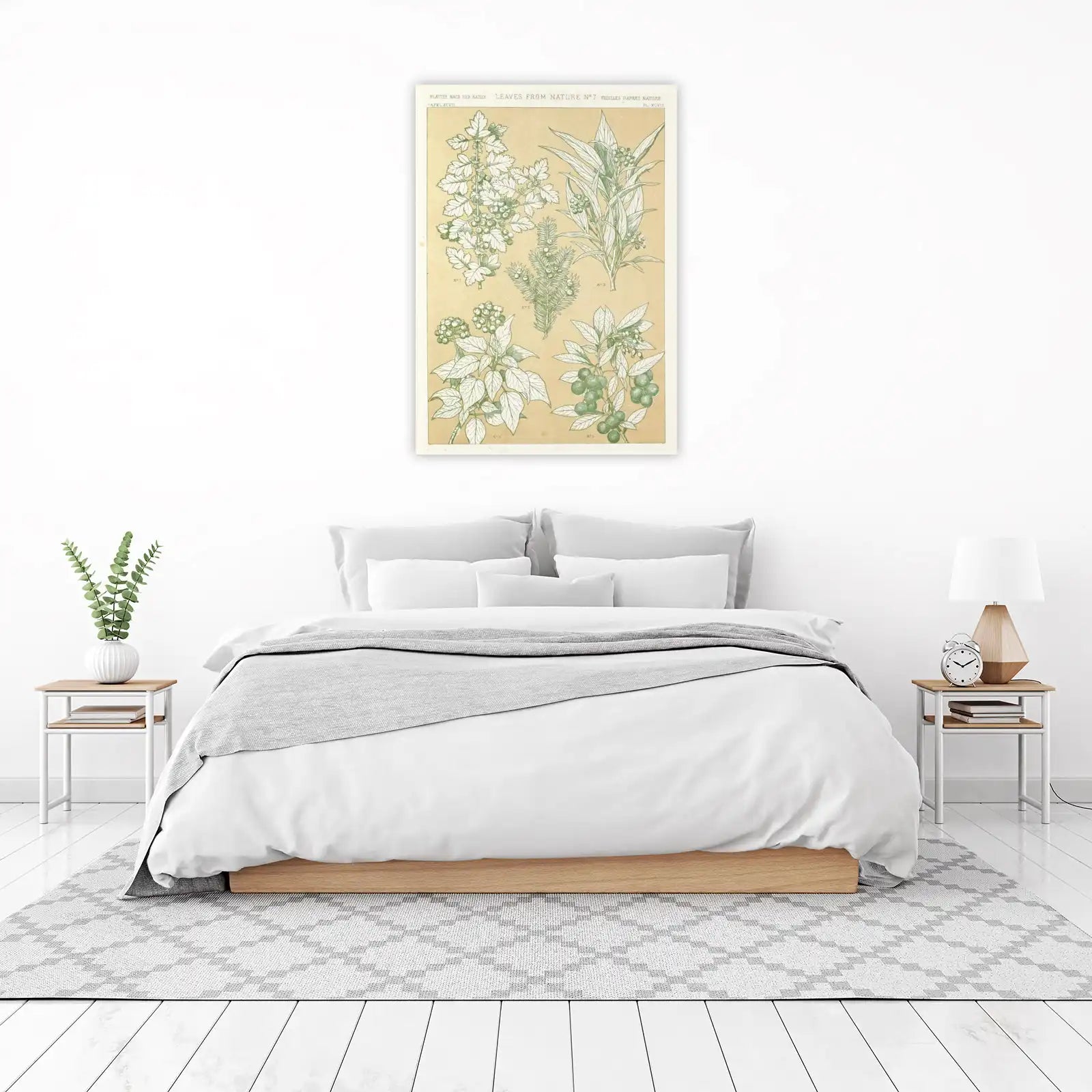 Botanical Berry & Leaf Vintage Botanical Wall Art