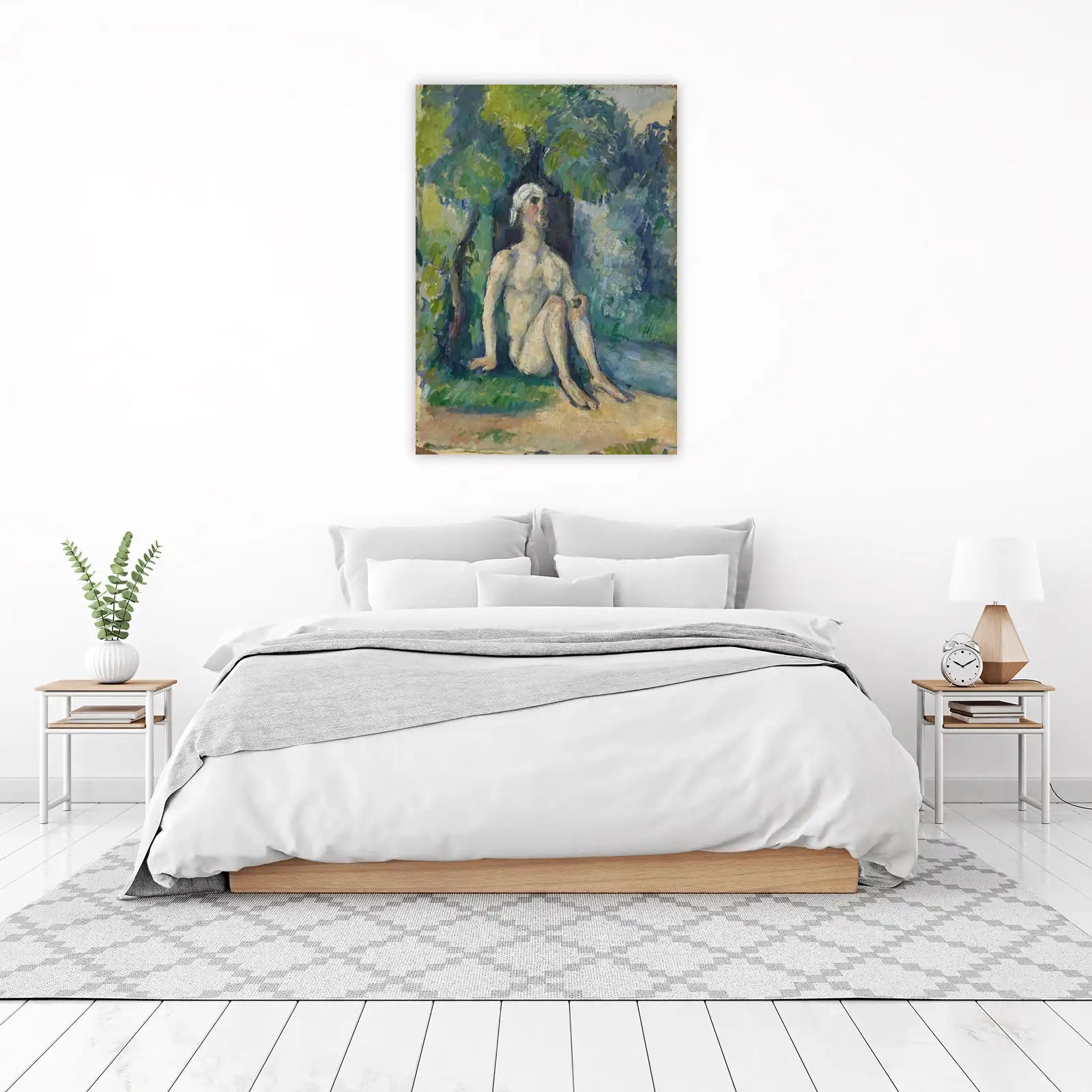 Man Under a Tree by Cezanne Wall Art