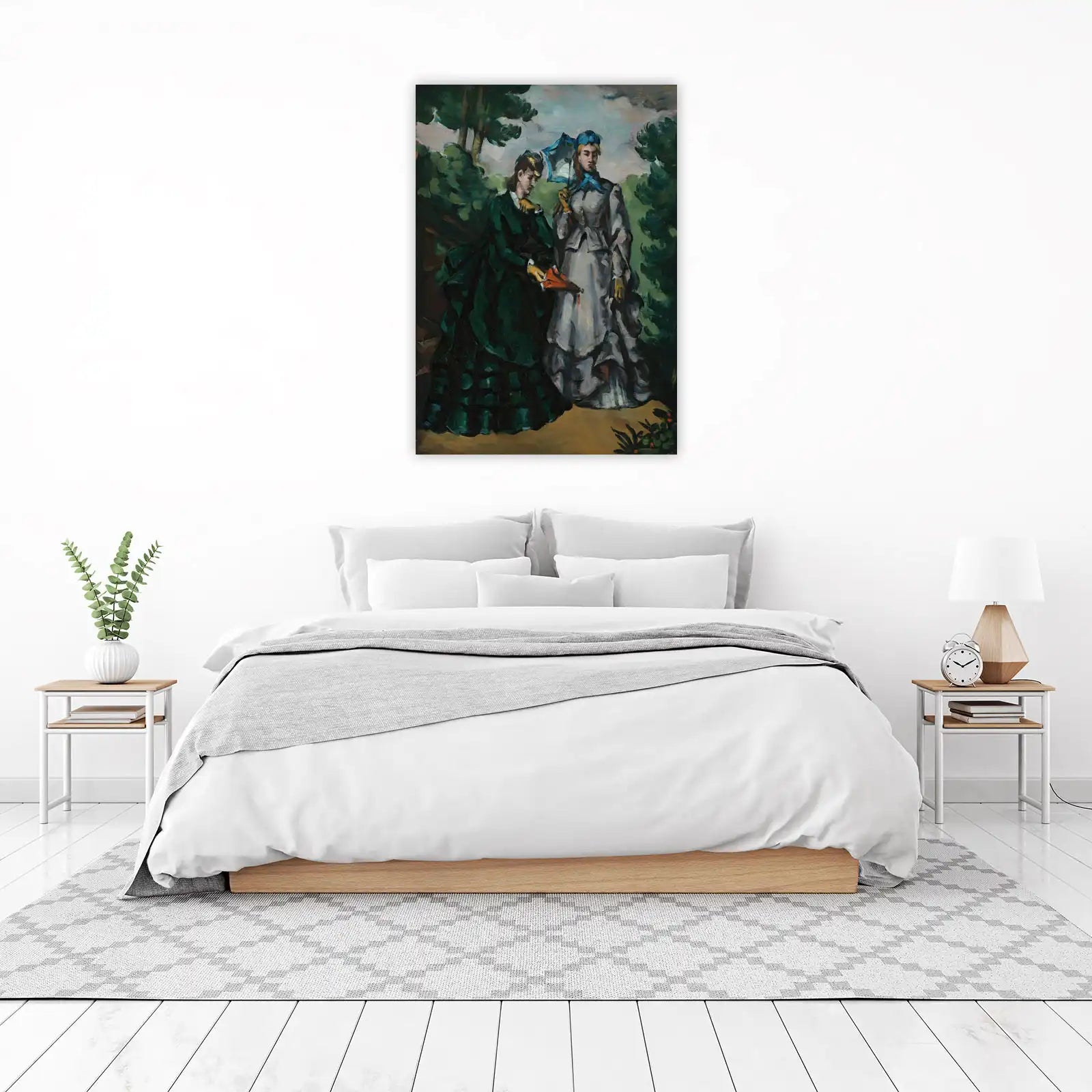 Elegant Victorian Women Walking Wall Art