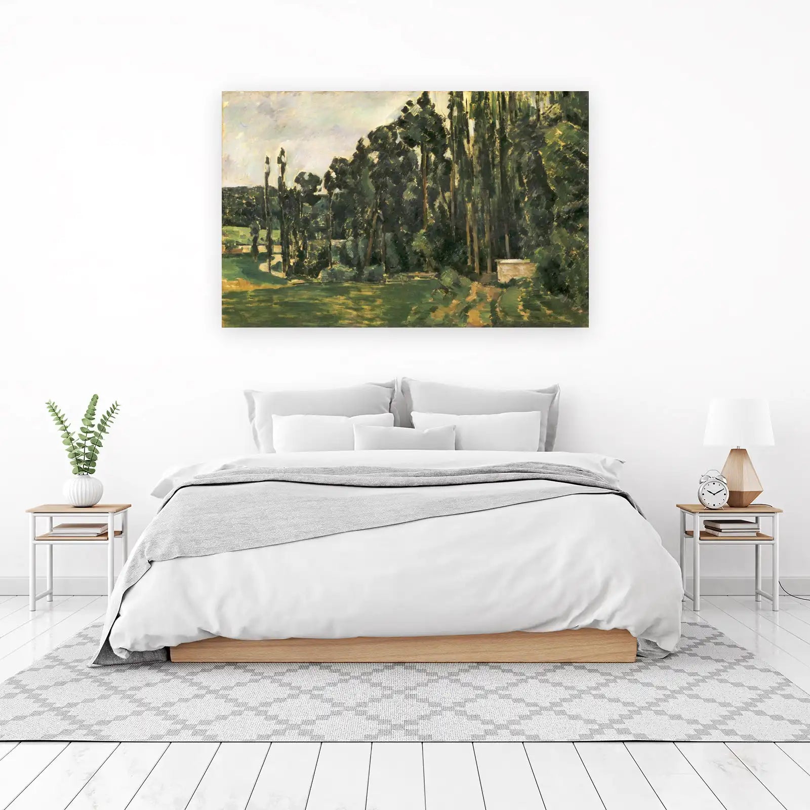 Serene Landscape Tall Trees Wall Art