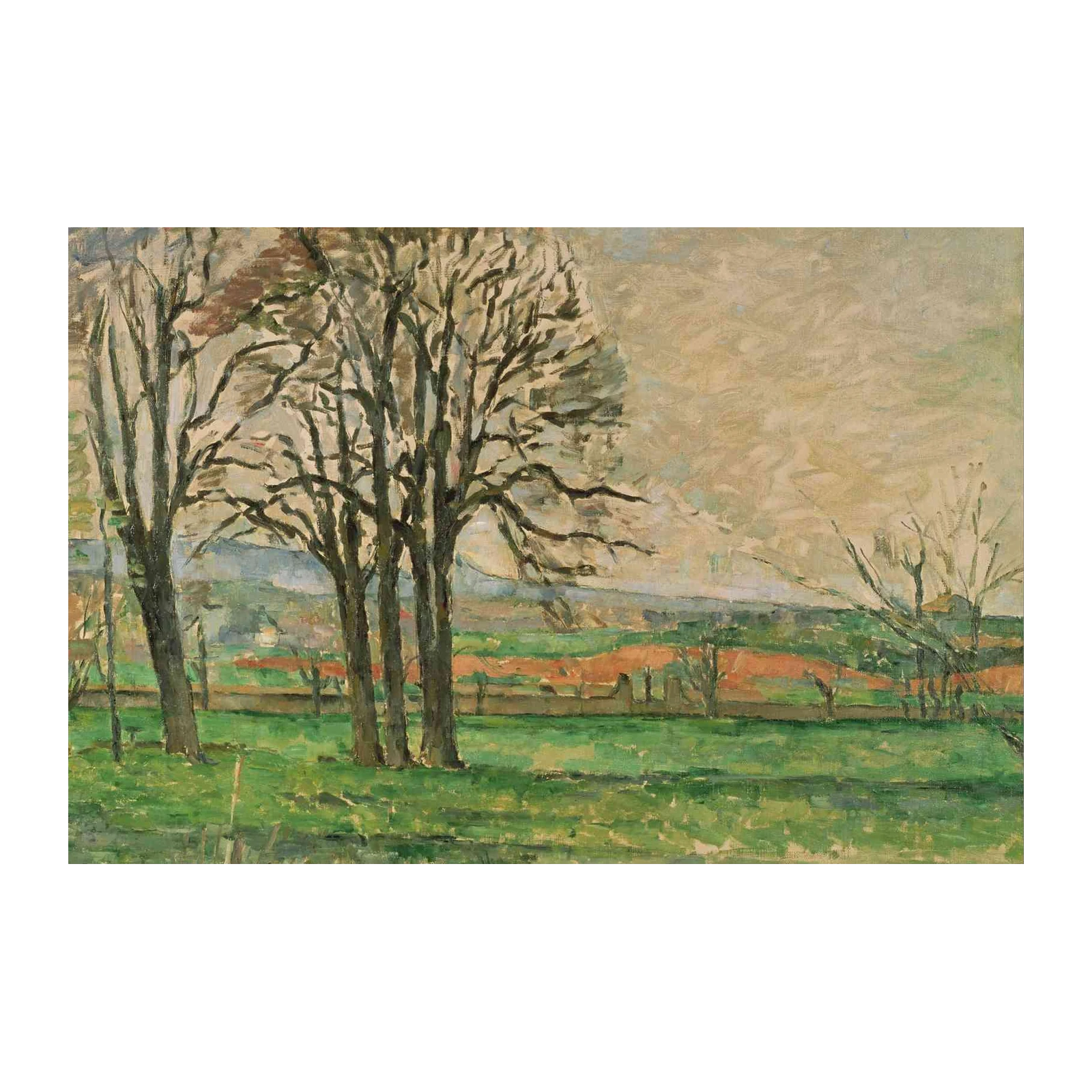 Impressionist Trees Landscape Wall Art