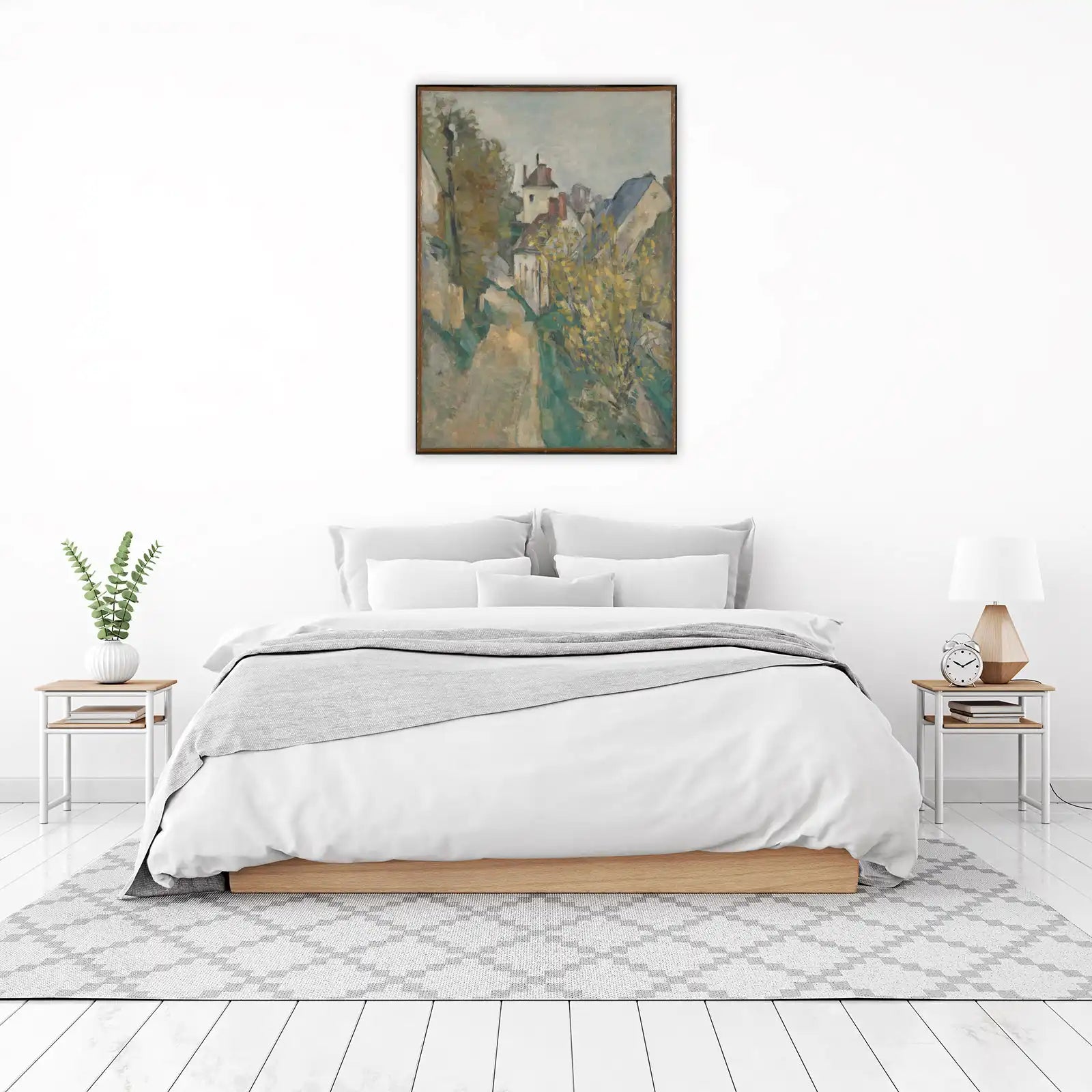 Impressionist Village Landscape Wall Art