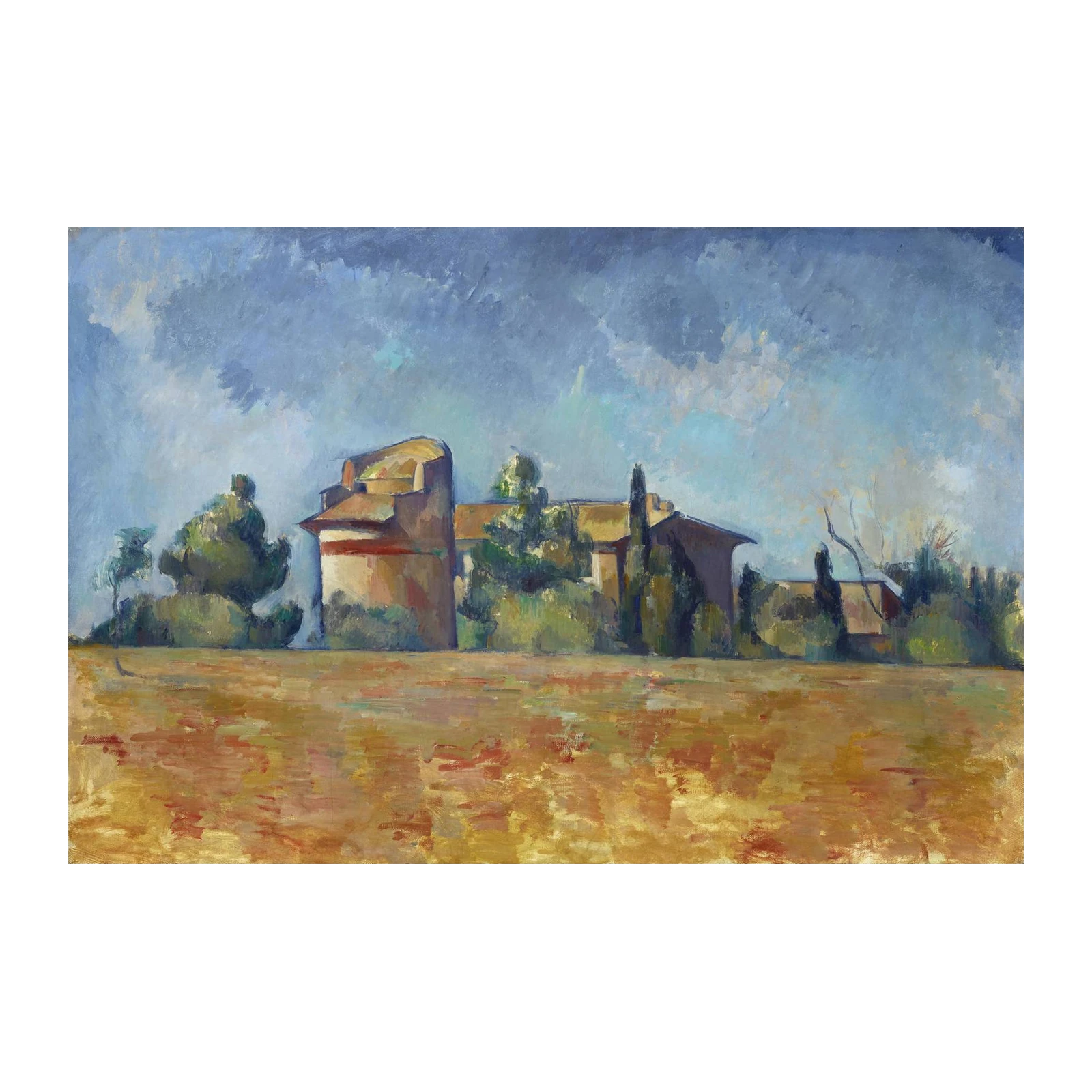 Impressionist French Villa Landscape Wall Art
