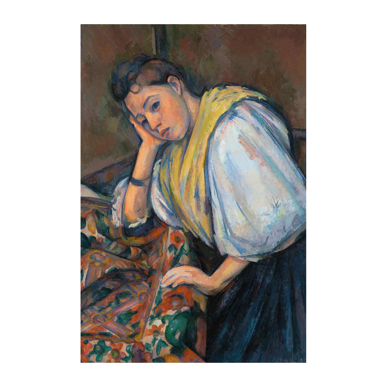 Poised Woman Portrait Impressionist Wall Art