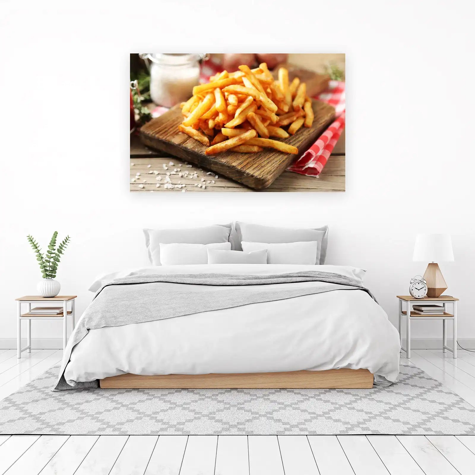 Golden Fries Appetizing Food Wall Art
