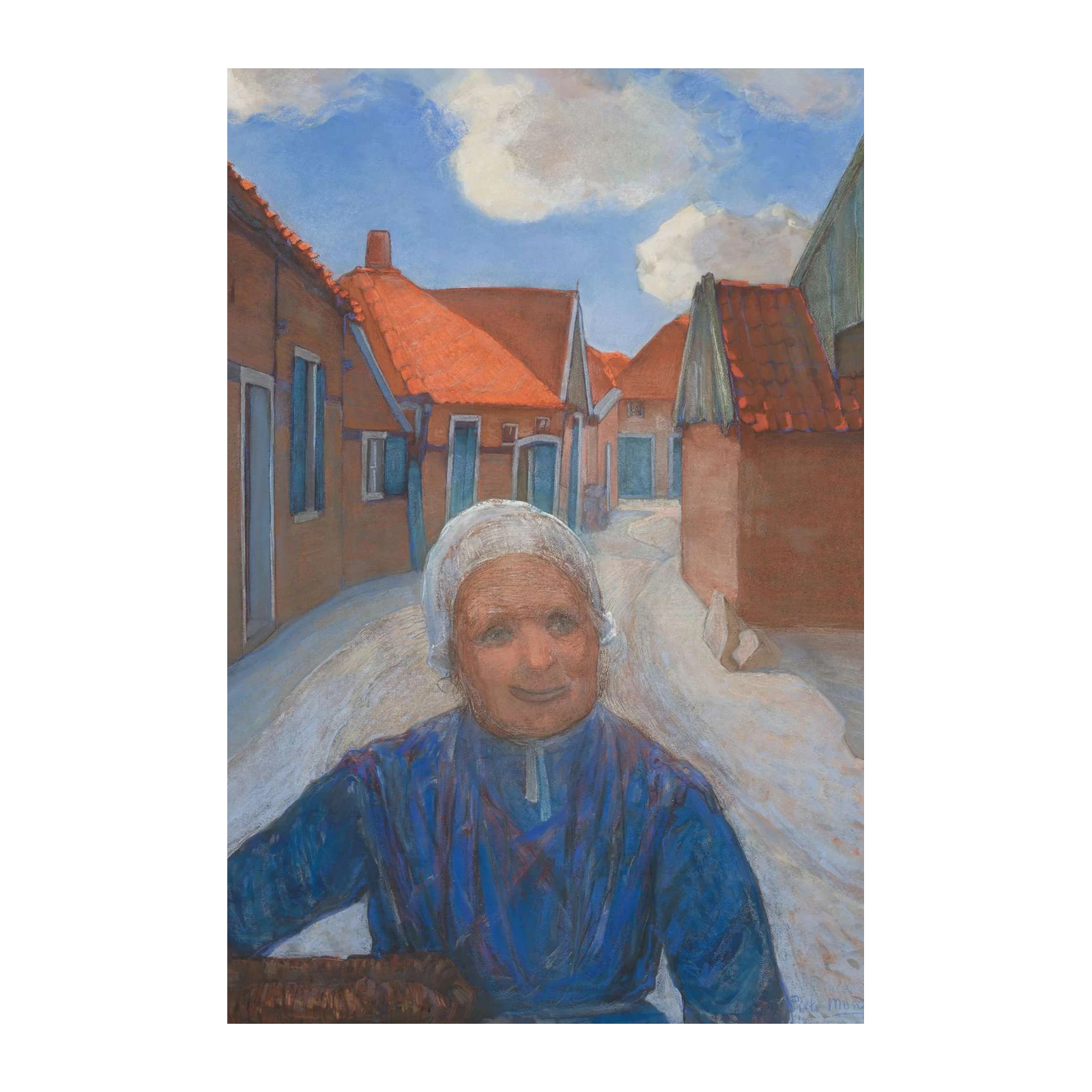 Vintage Dutch Woman Portrait Wall Art