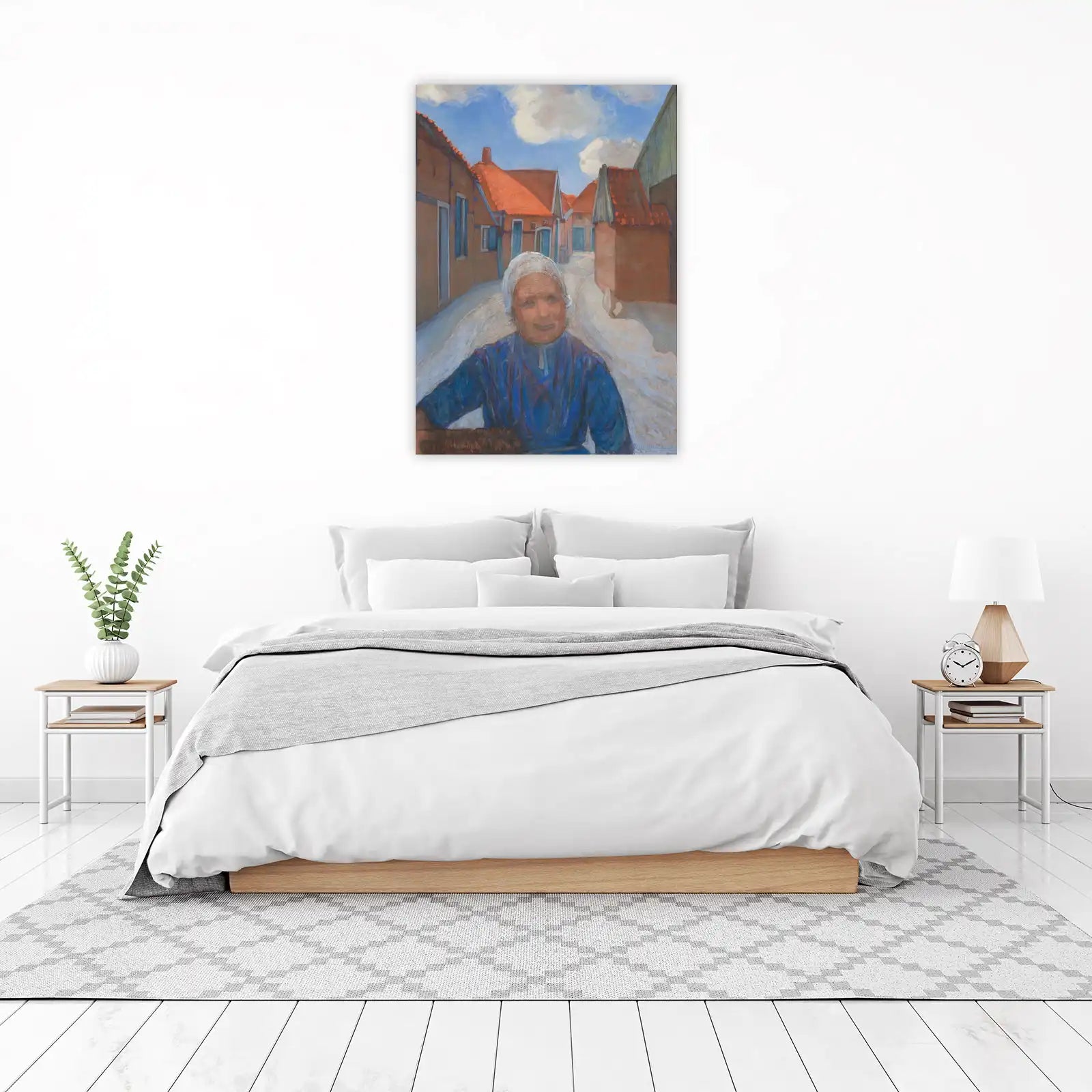 Vintage Dutch Woman Portrait Wall Art