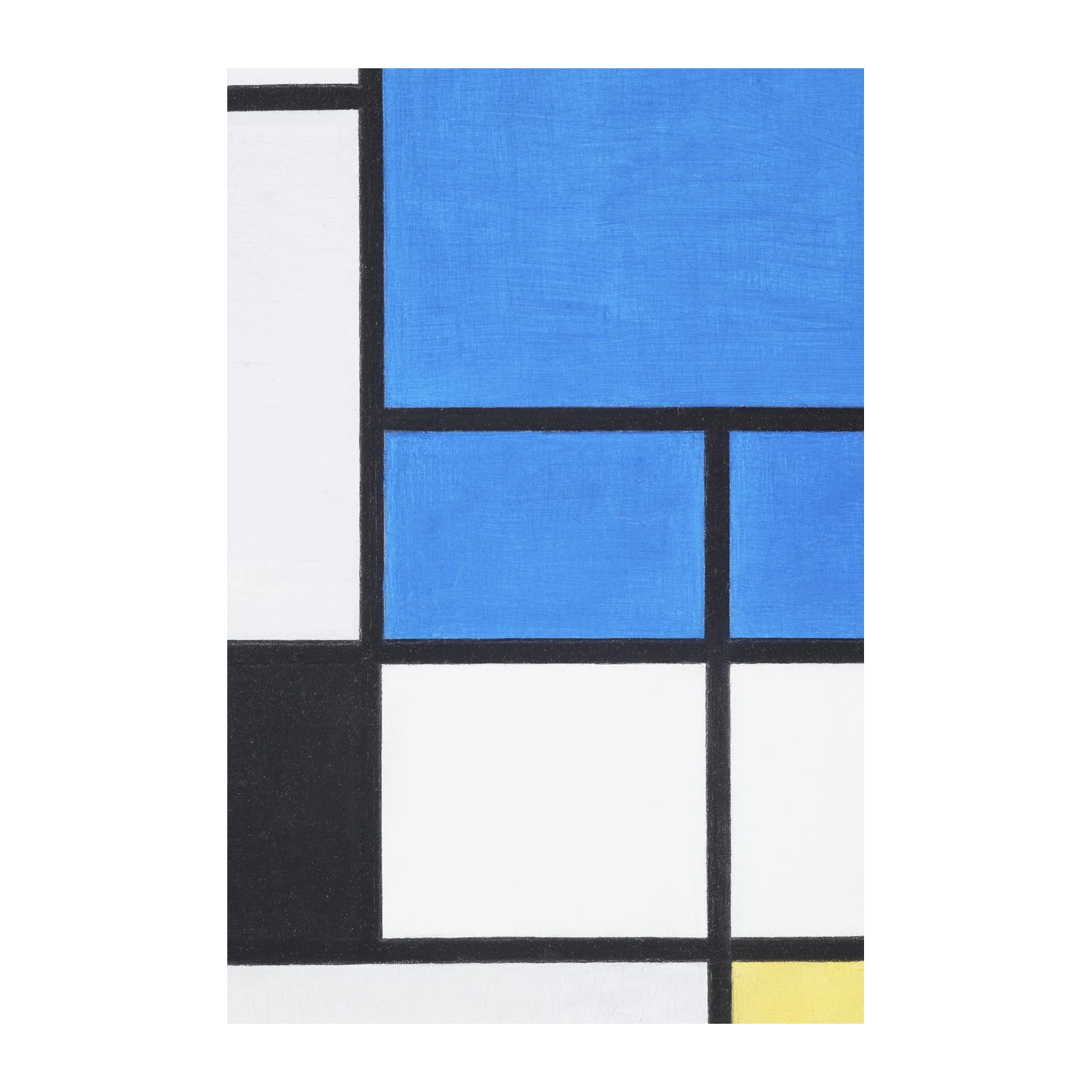 Abstract Blue & Yellow Grid Wall Art
