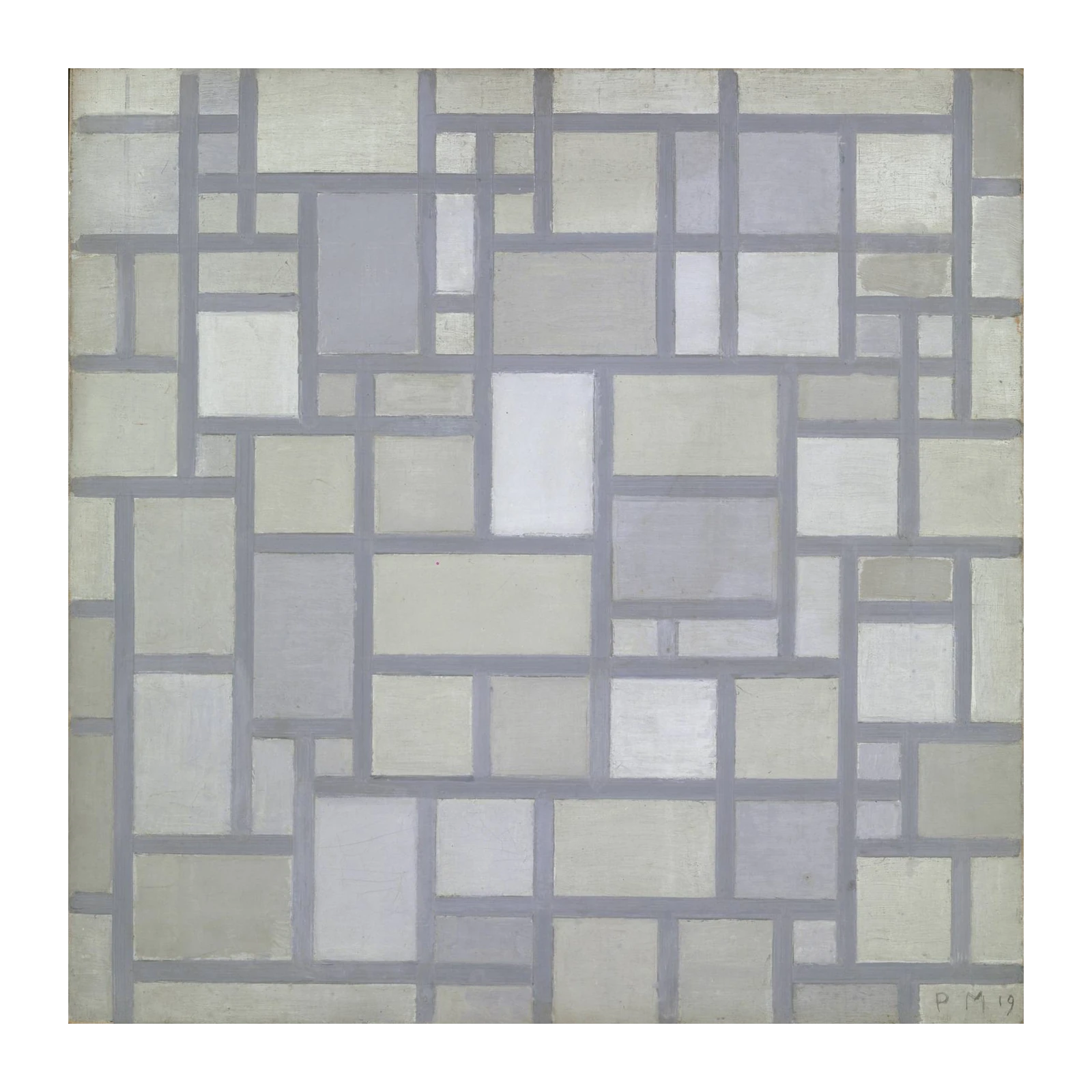 Abstract Geometric Grid Wall Art - Modern Art Decor