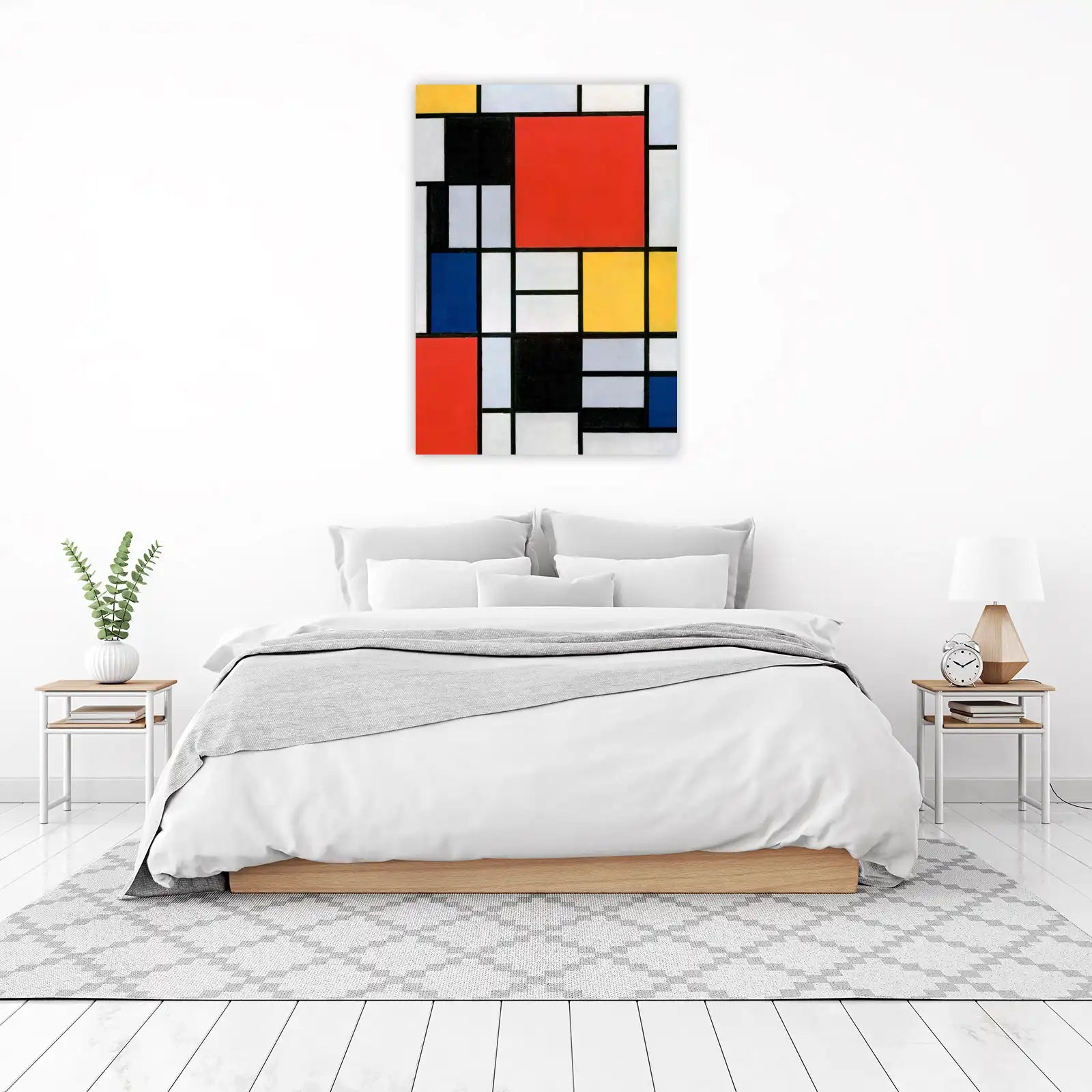 Bold Geometric Primary Colors Wall Art