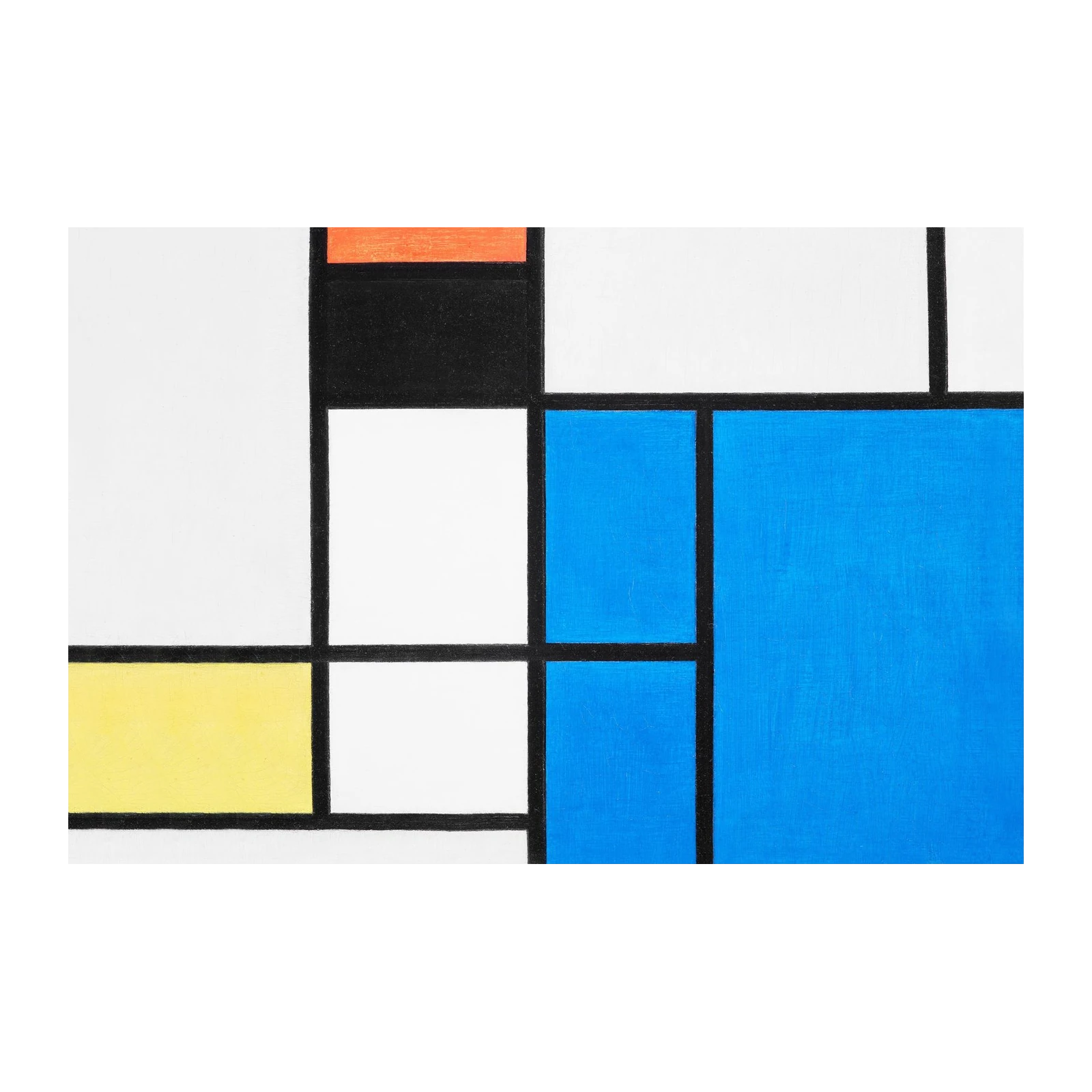 Geometric Abstract Blue & Yellow Wall Art