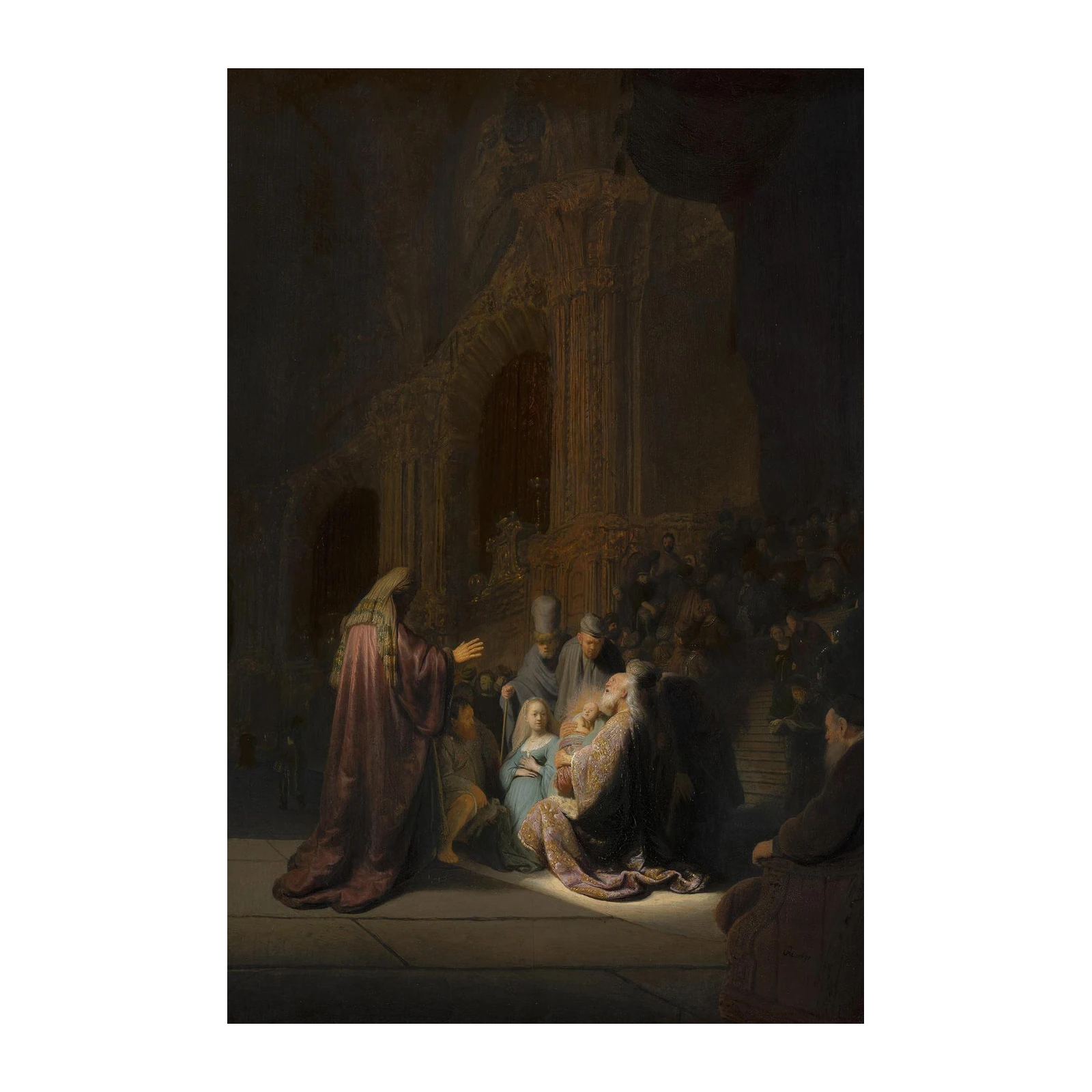 Rembrandt's Presentation in the Temple Wall Art