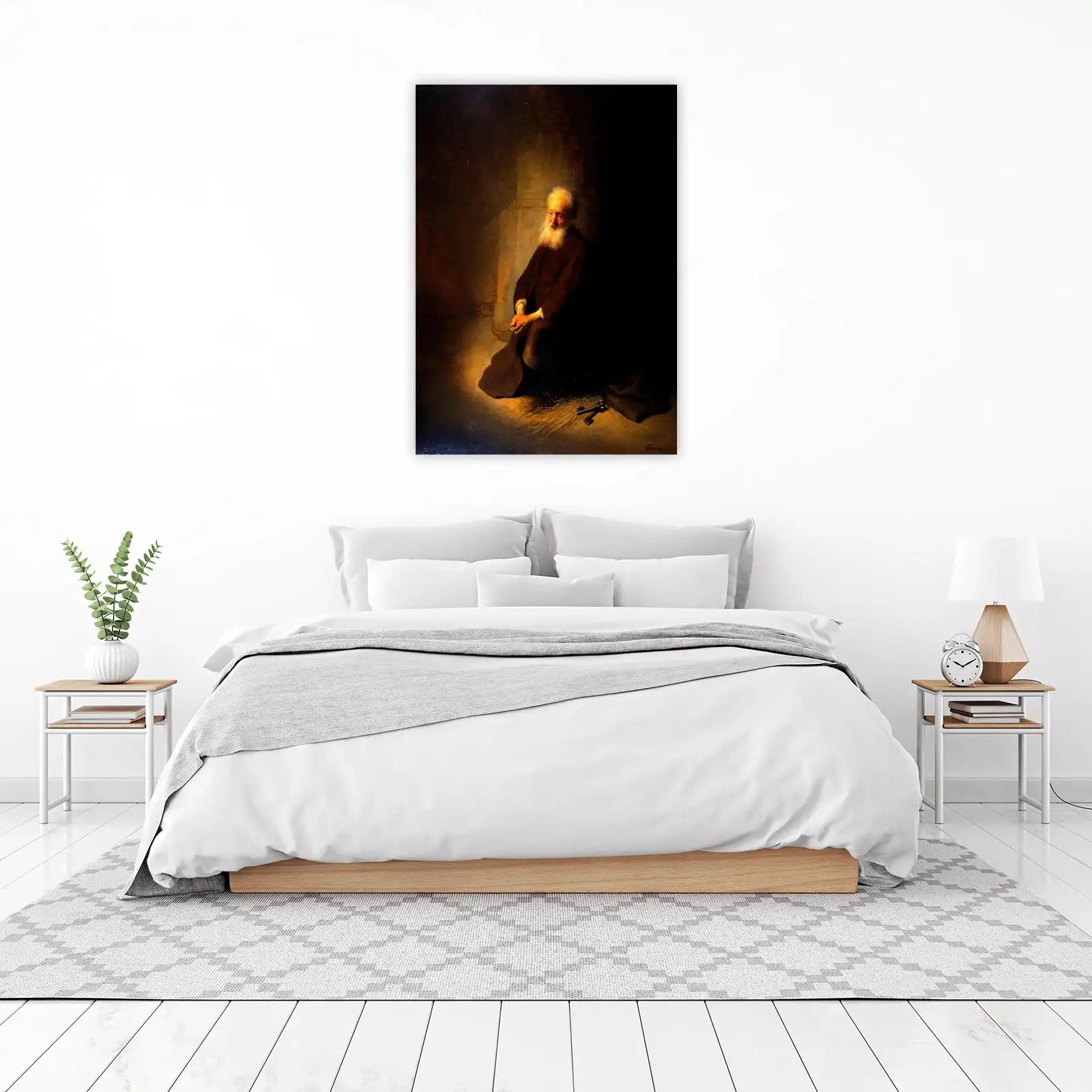 Rembrandt's Philosopher: Contemplative Wisdom Wall Art