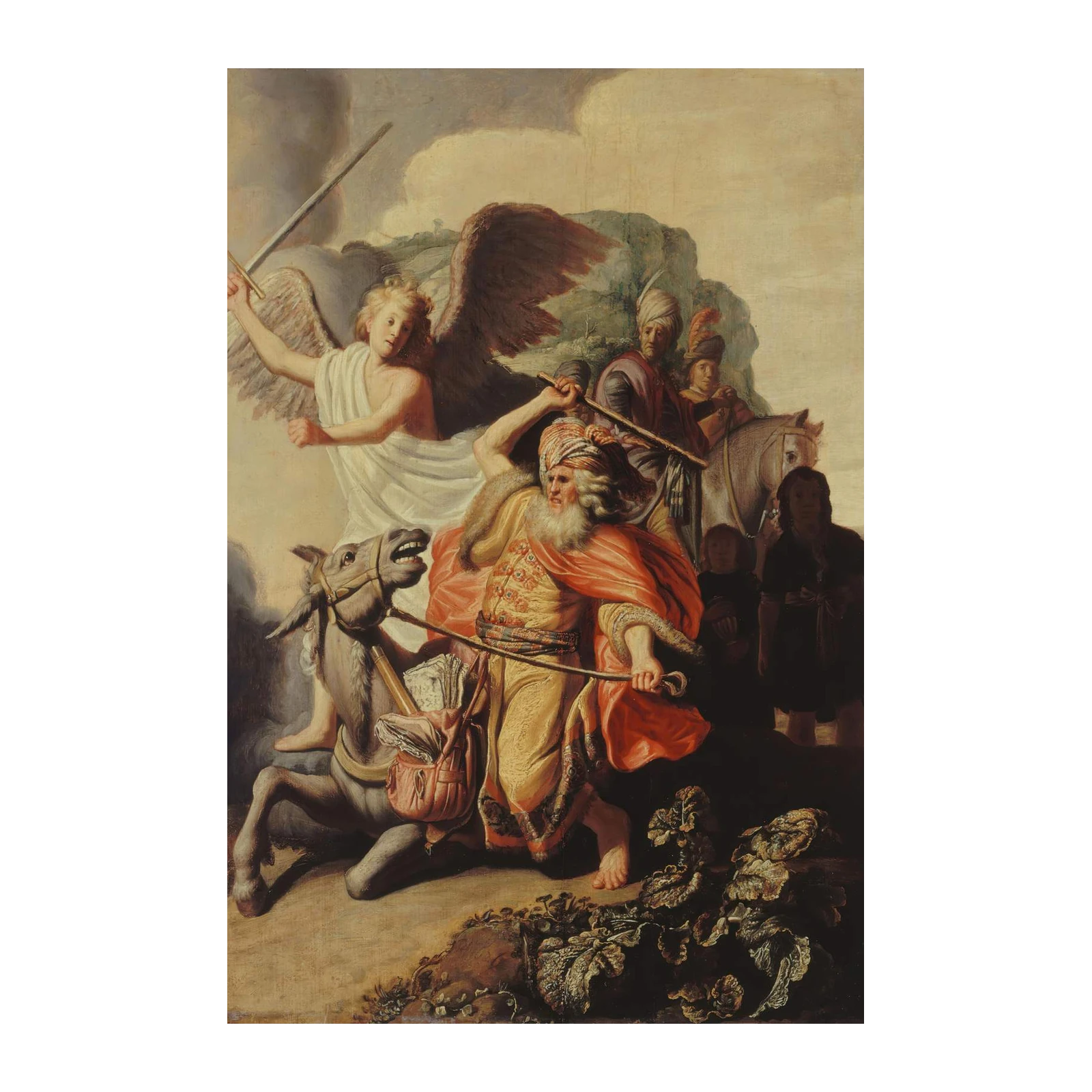 Biblical Angel & Warrior Donkey Wall Art
