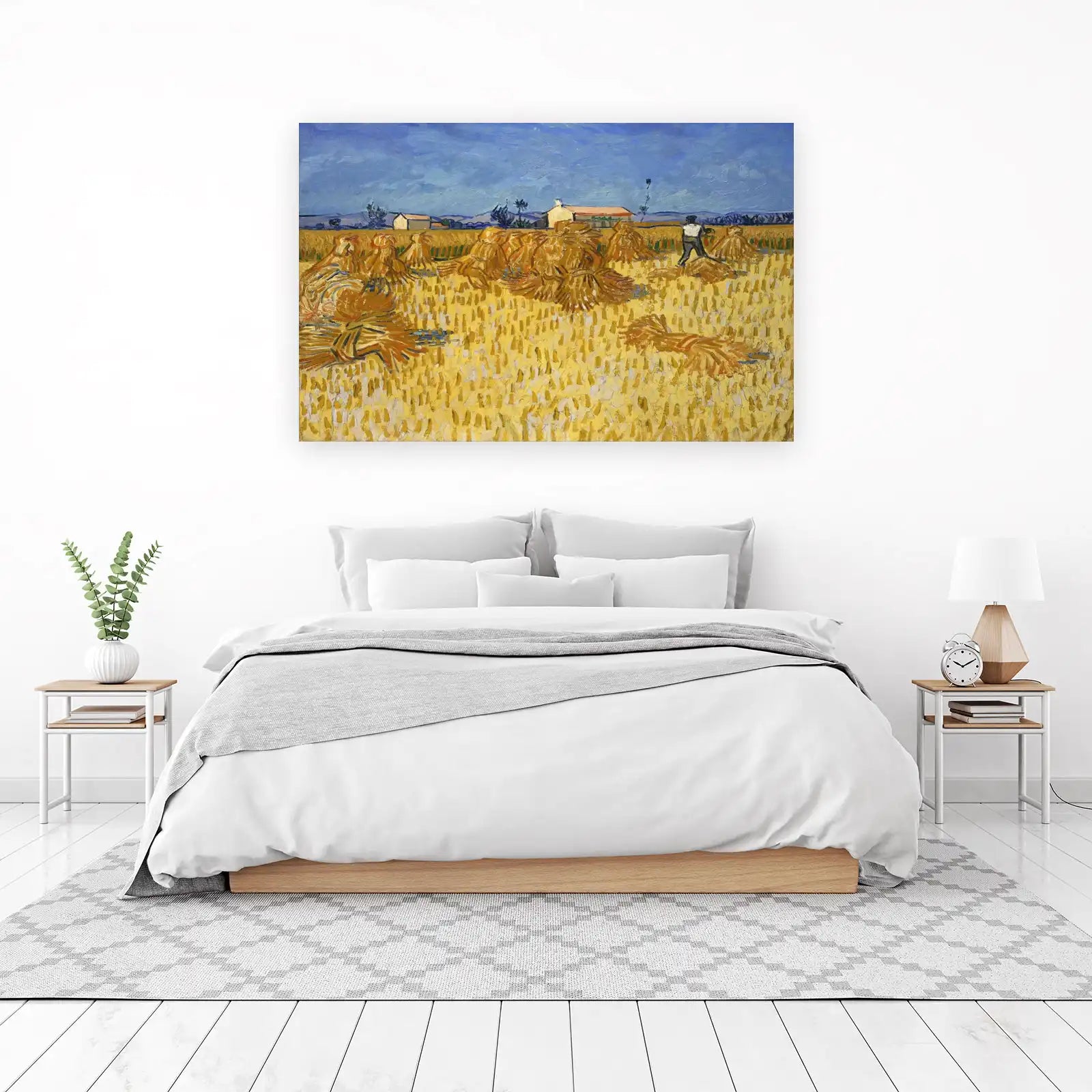 Van Gogh Haystacks Field Wall Art | Rustic Wall Art