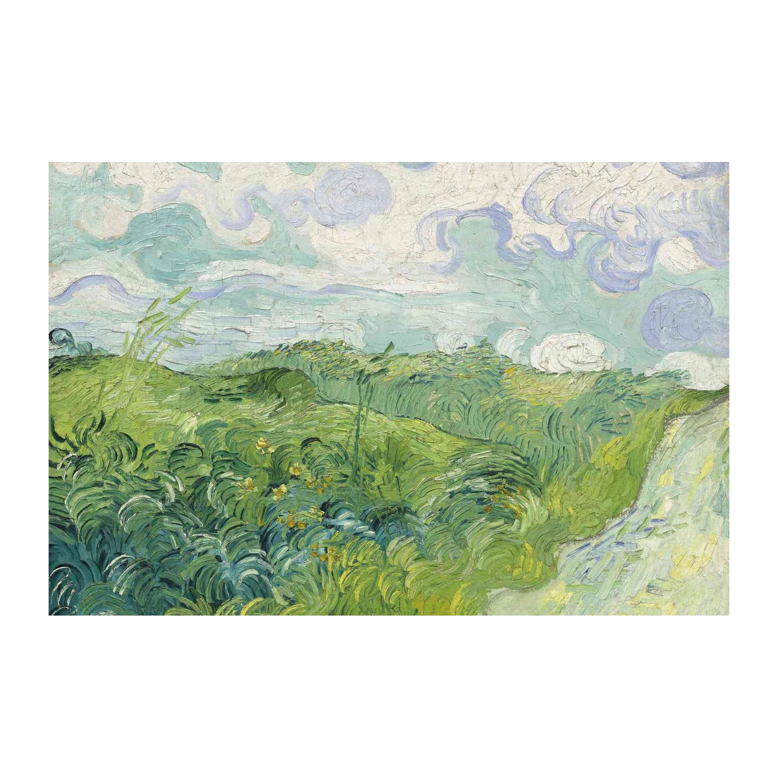 Van Gogh Wheat Field "Wheat Field with Cypresses" Wall Art