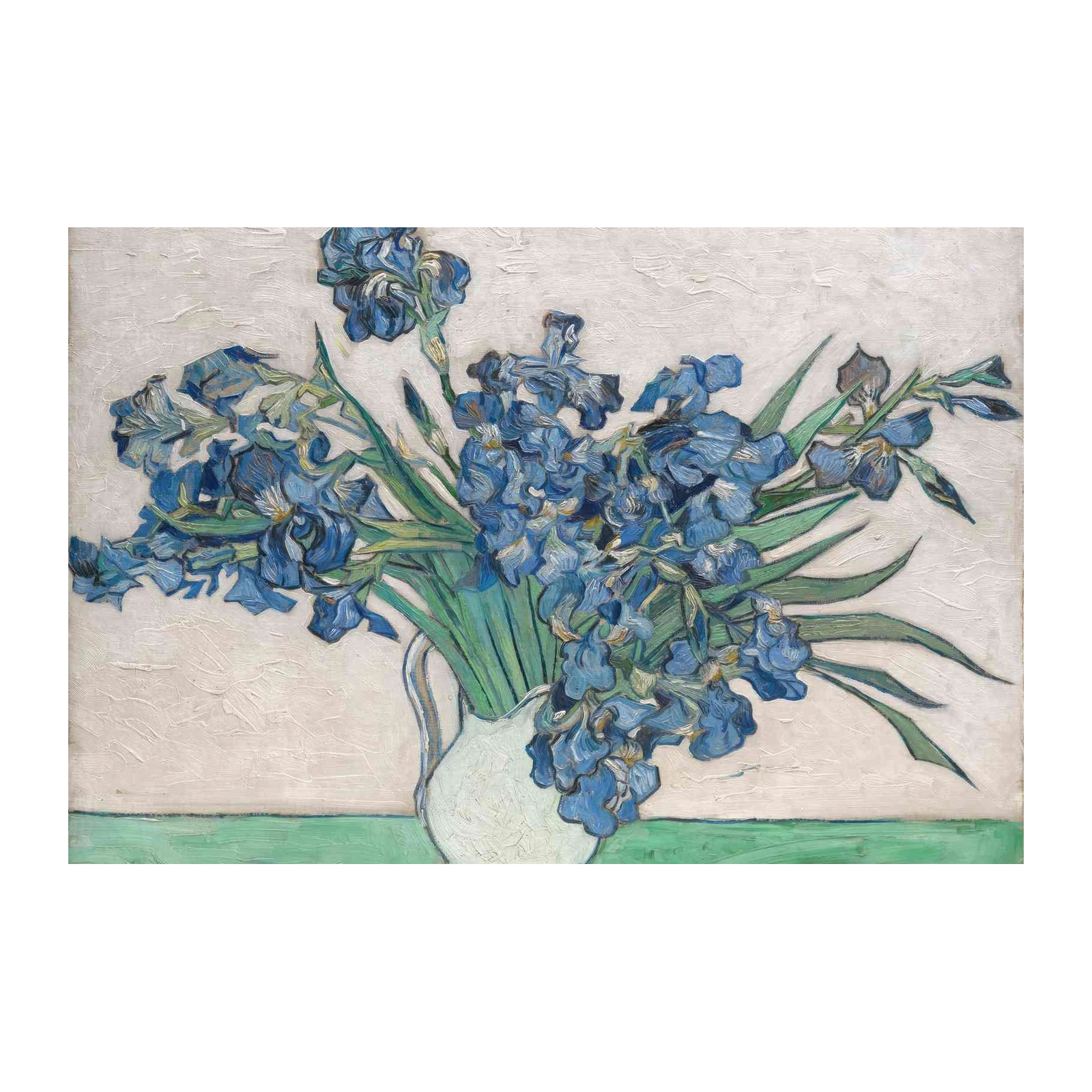 Vibrant Irises Van Gogh Wall Art - Blue Floral Art
