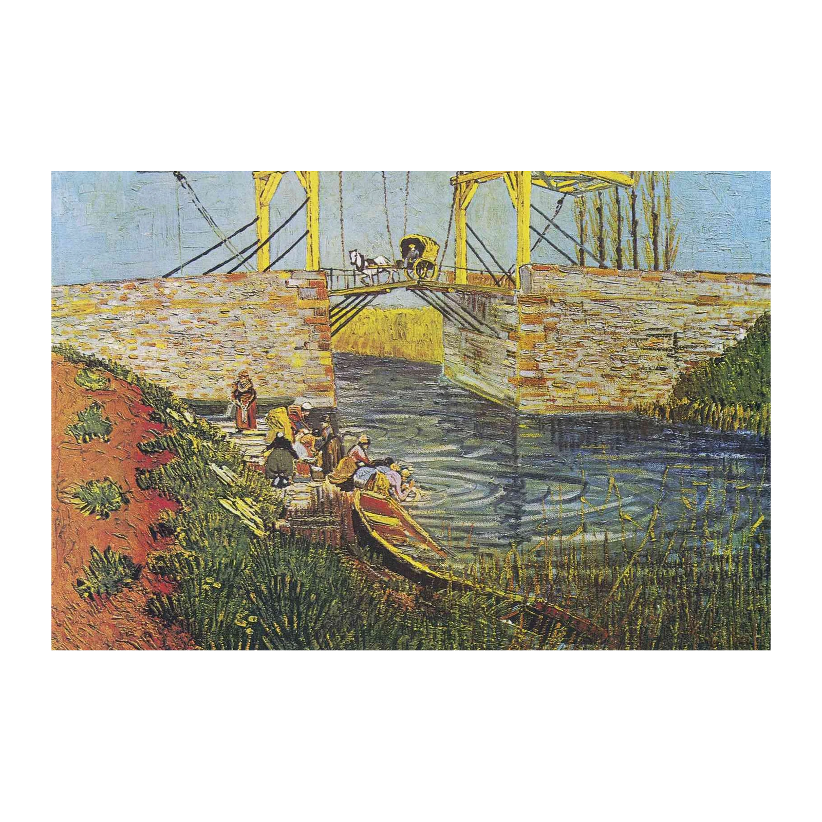 Van Gogh's Arles Drawbridge Landscape Wall Art