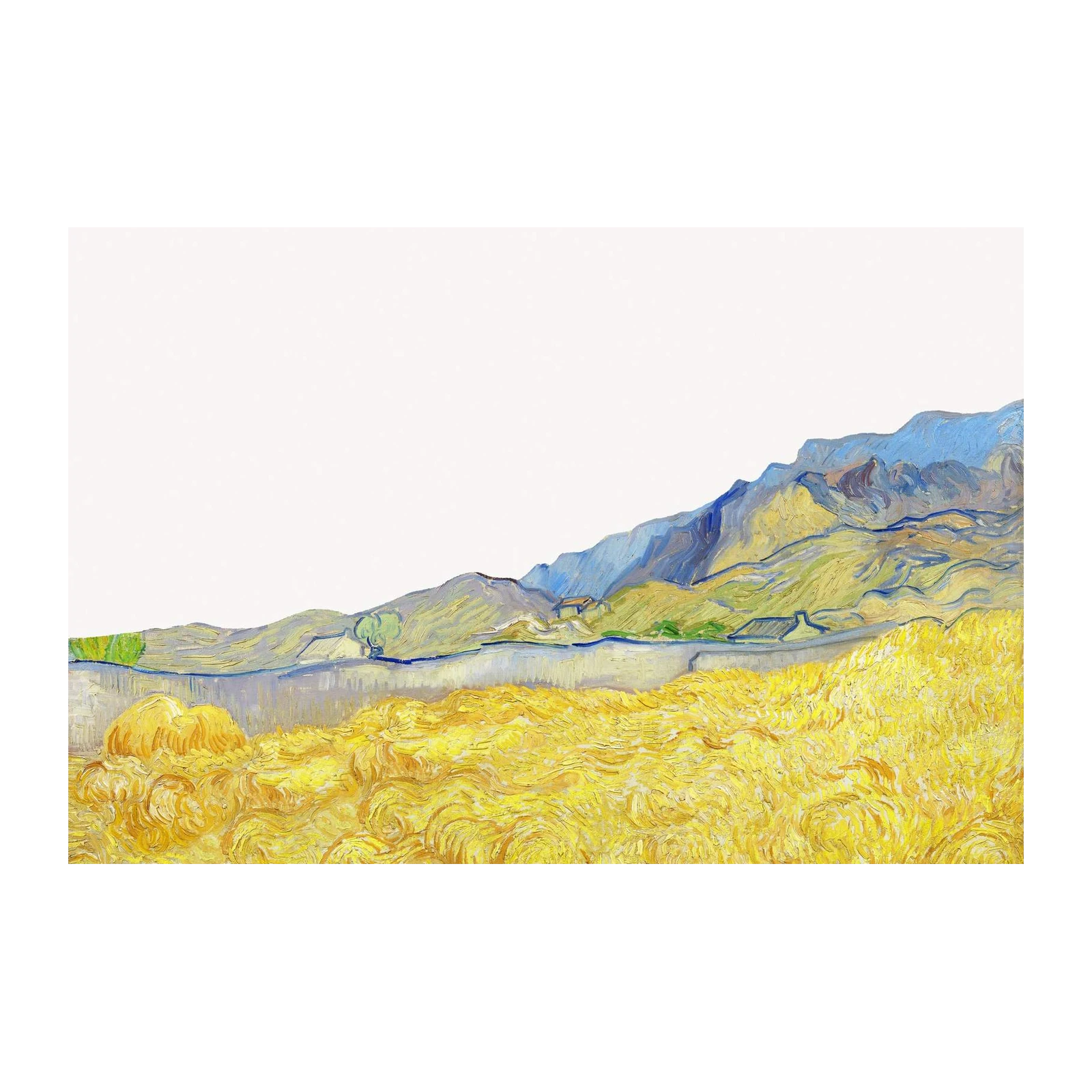 Vibrant Wheat Field Landscape Wall Art