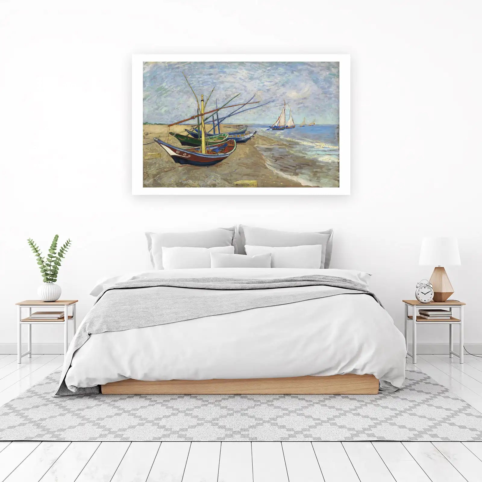 Boats at Saintes-Maries Wall Art