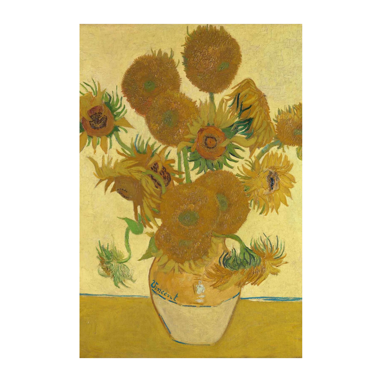 Vibrant Sunflowers Vase Wall Art