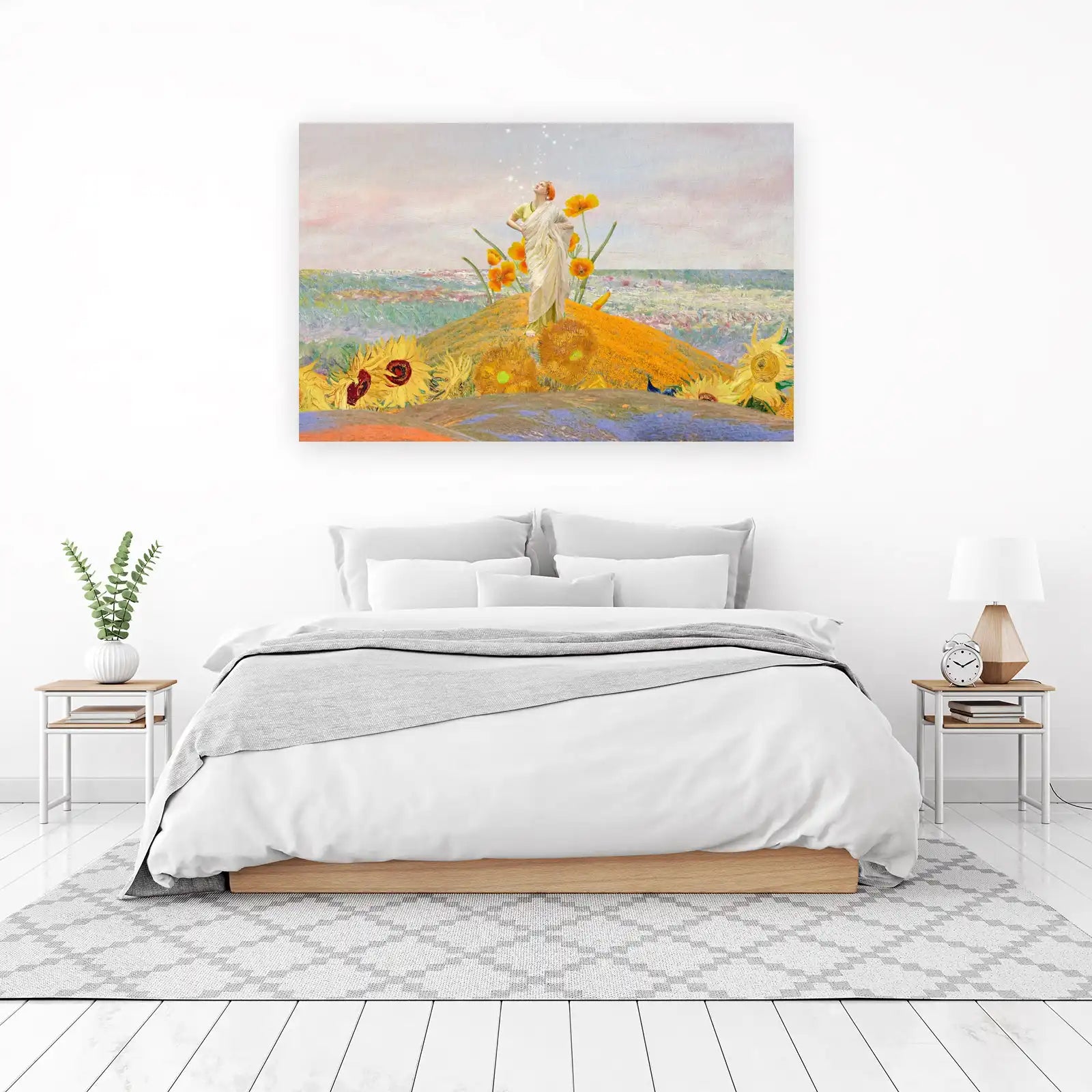 Dreamy Sunflowers & Poppies Wall Art
