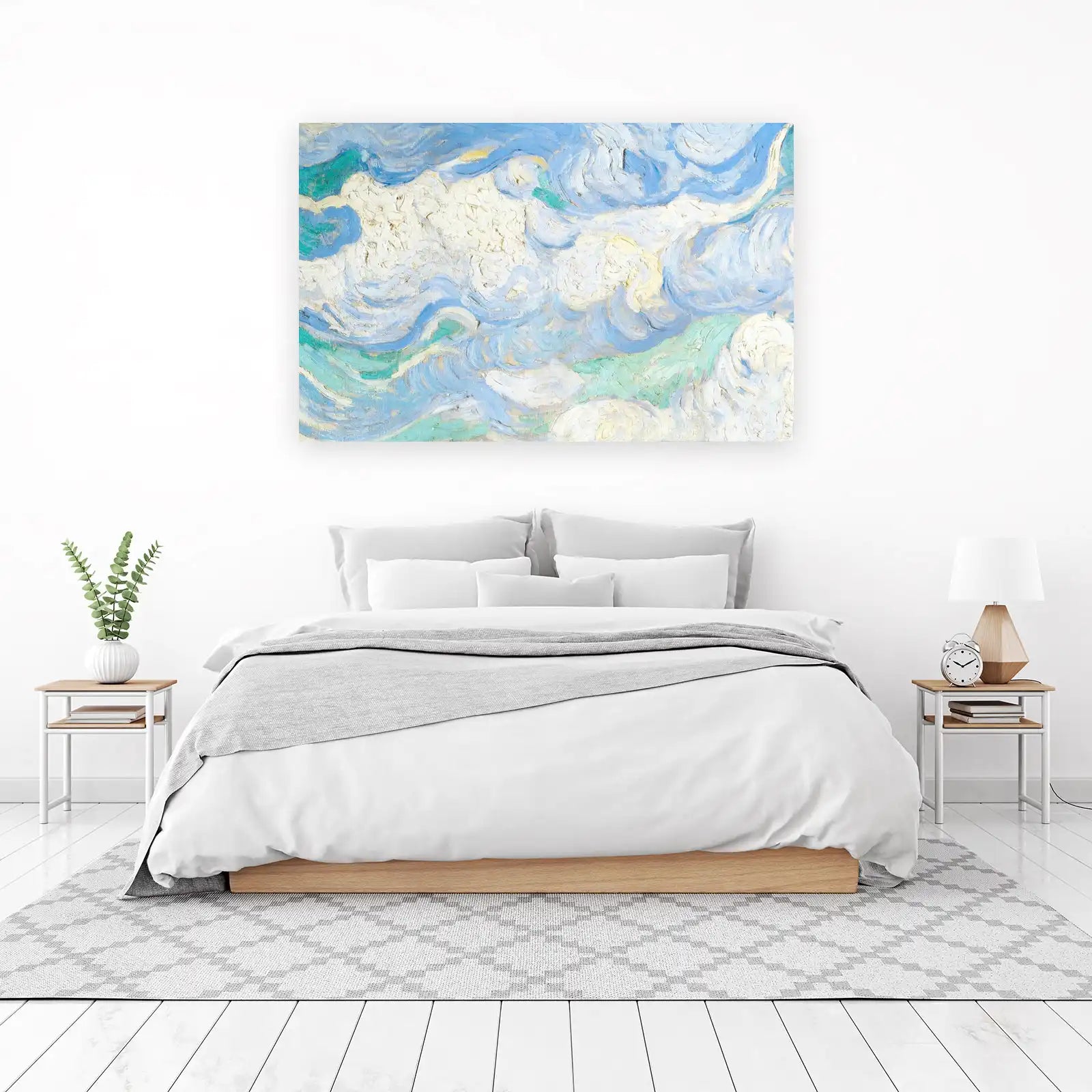 Vibrant Sky Swirls Impressionist Wall Art