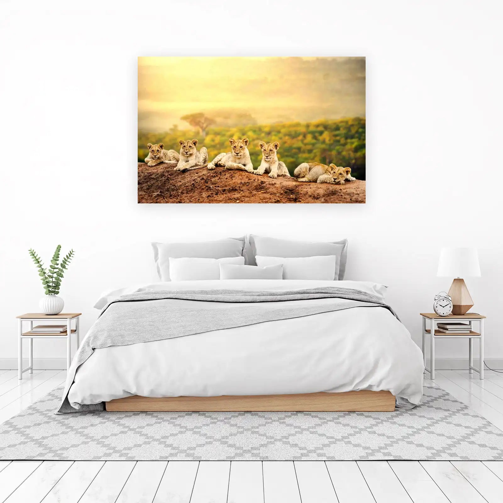 Adorable Lion Cubs Safari Wall Art