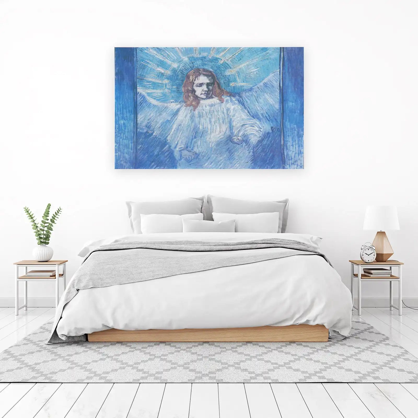 Serene Angel Portrait Wall Art - Fine Art Decor