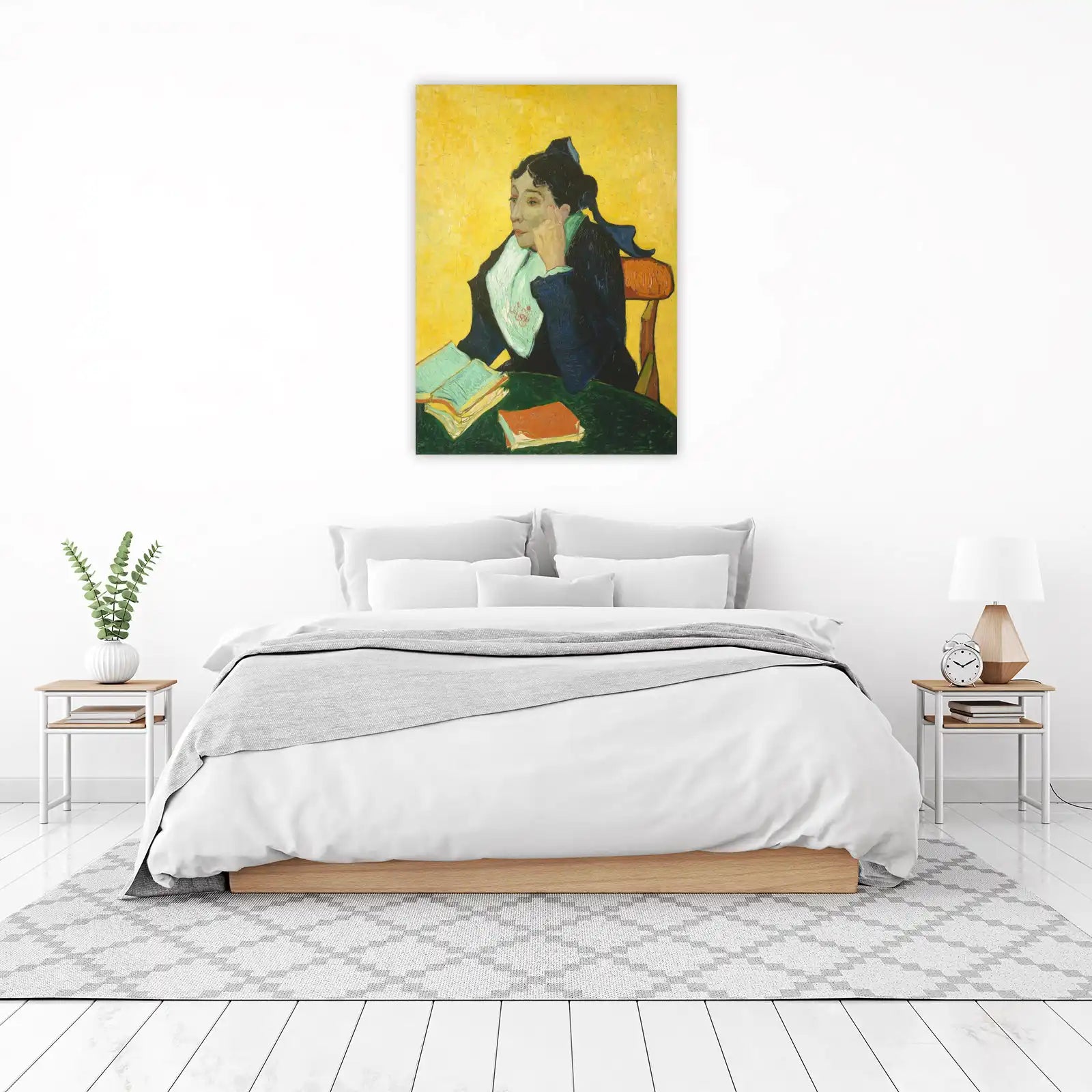 Vintage Woman Reading Wall Art - Post-Impressionist Art
